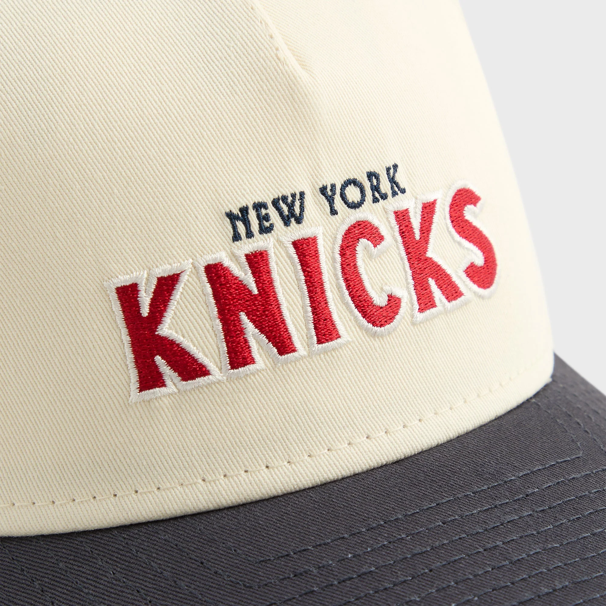 Kith & New Era for the New York Knicks Twill 9FORTY M Crown Snapback - Sandrift - Image 5