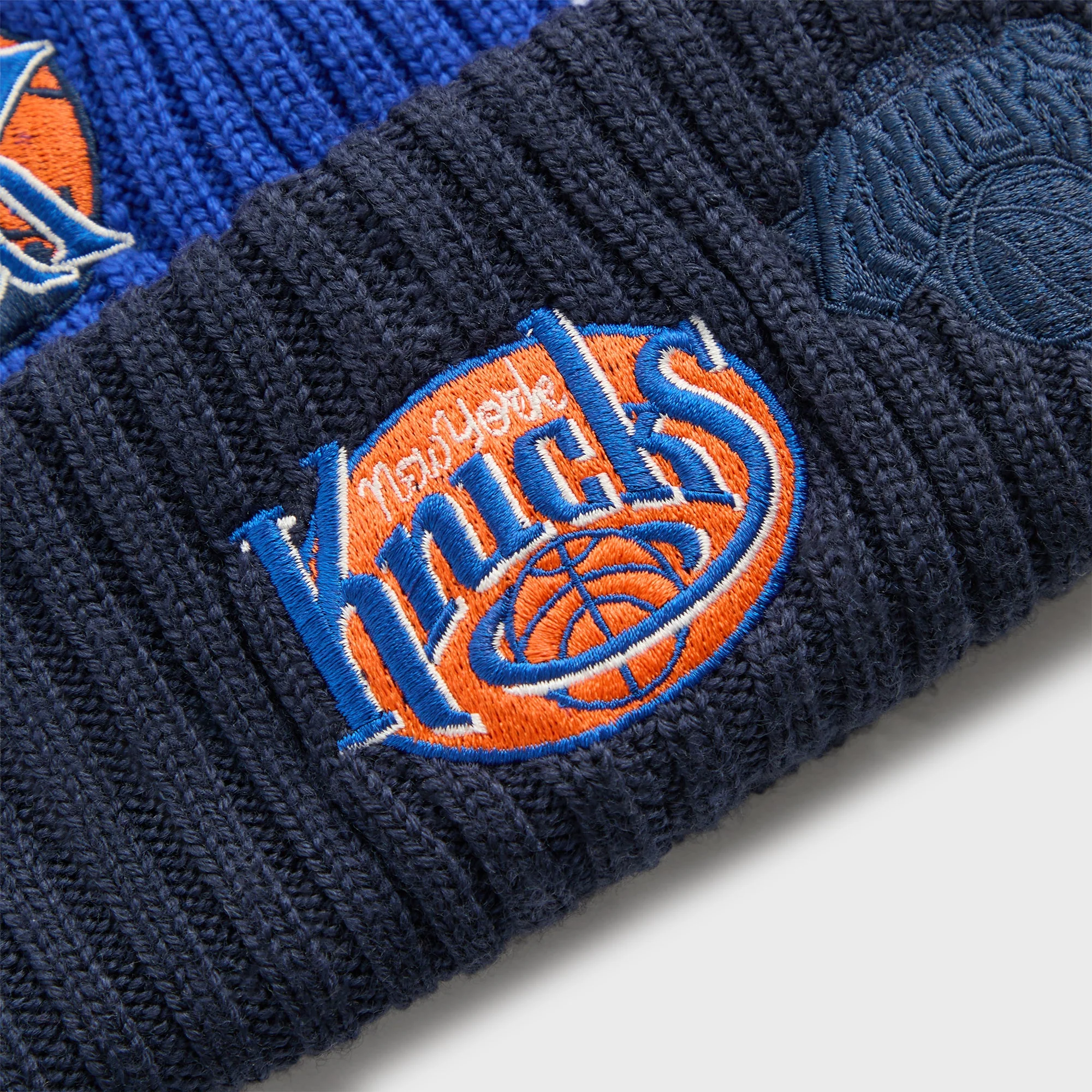 Kith & New Era for the New York Knicks All Over Patches Knit Beanie - Royal - Image 5