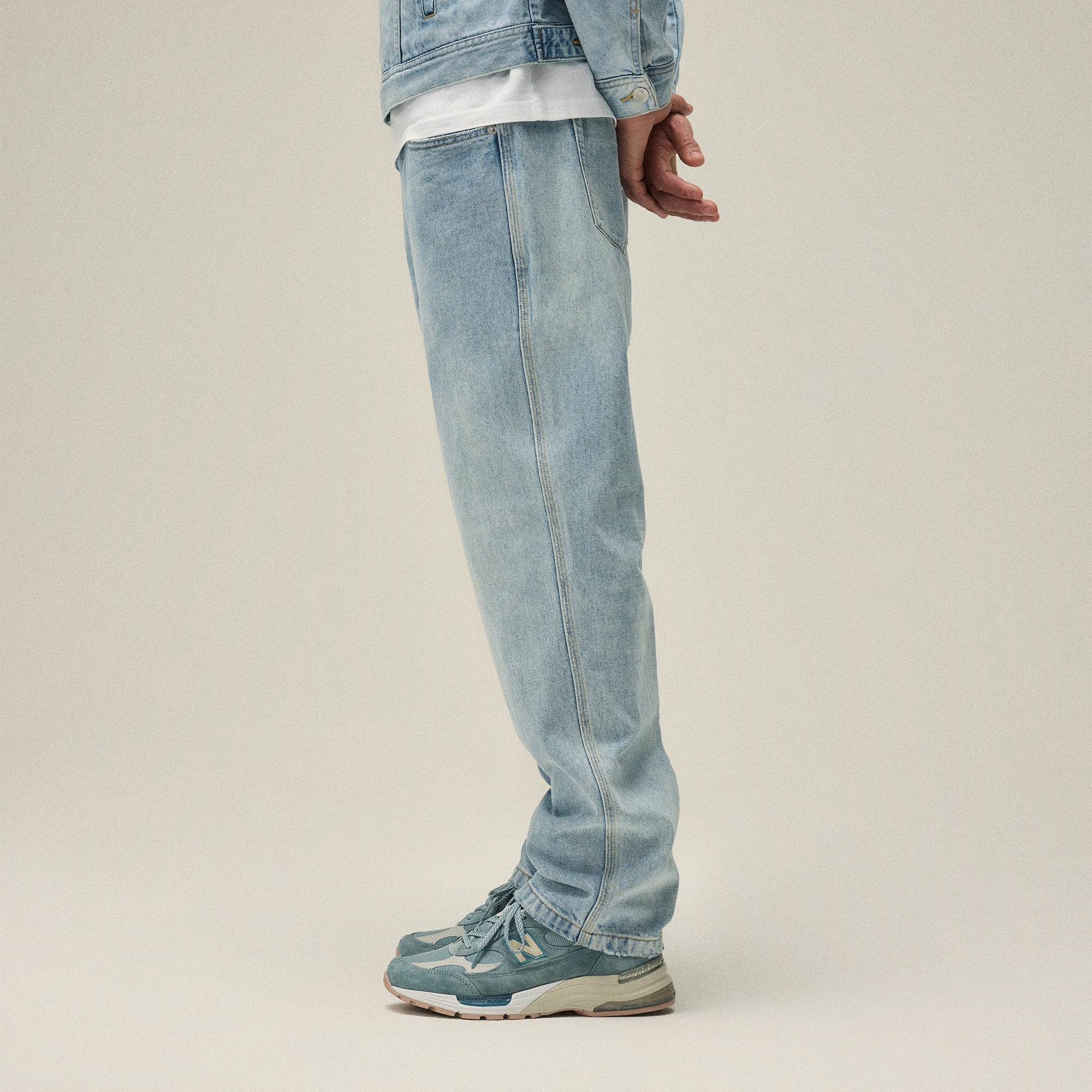 Kith Centre Straight Jeans - Light Indigo - Image 3