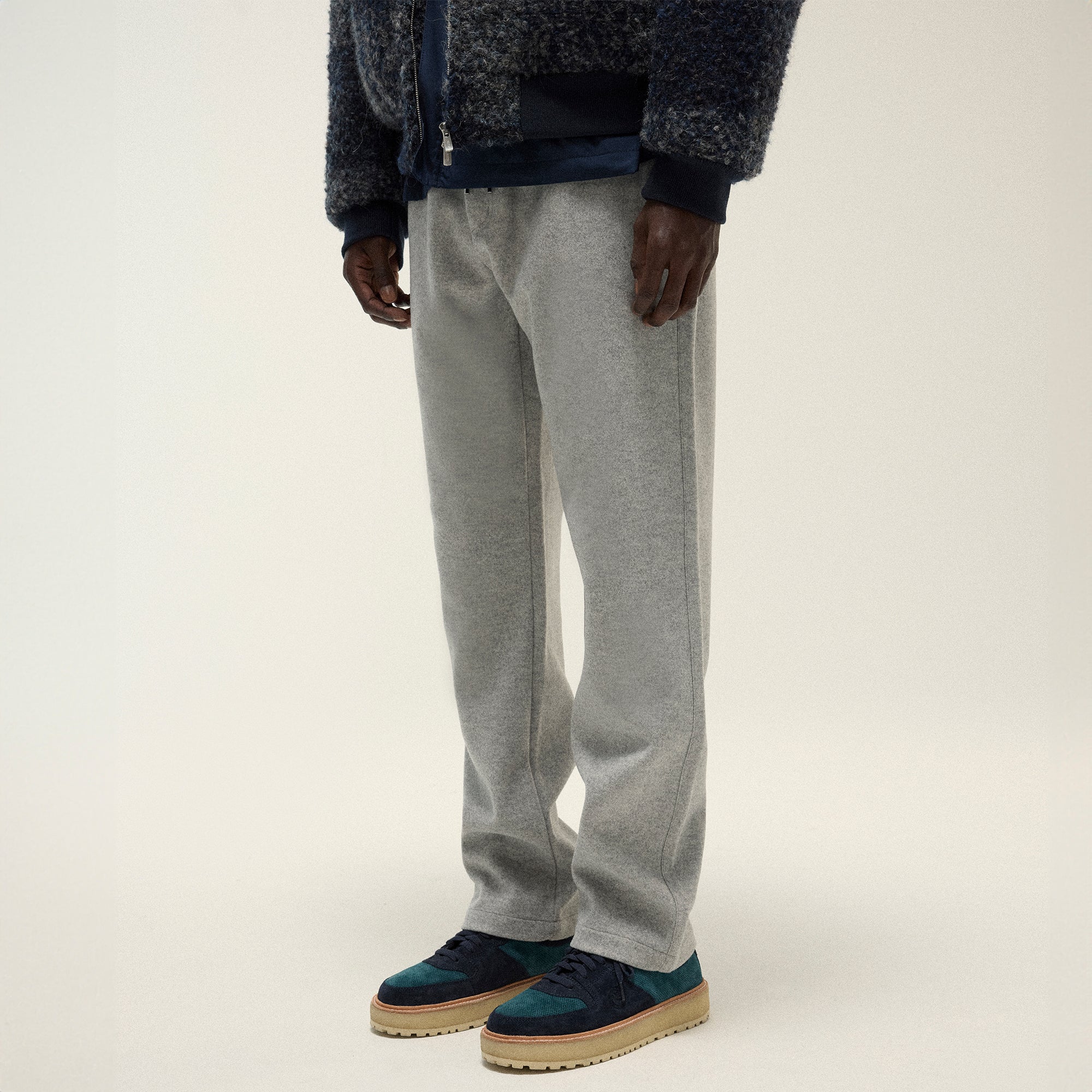 Kith Felted Jersey Lorimer Pant - Medium Heather Grey - Image 2