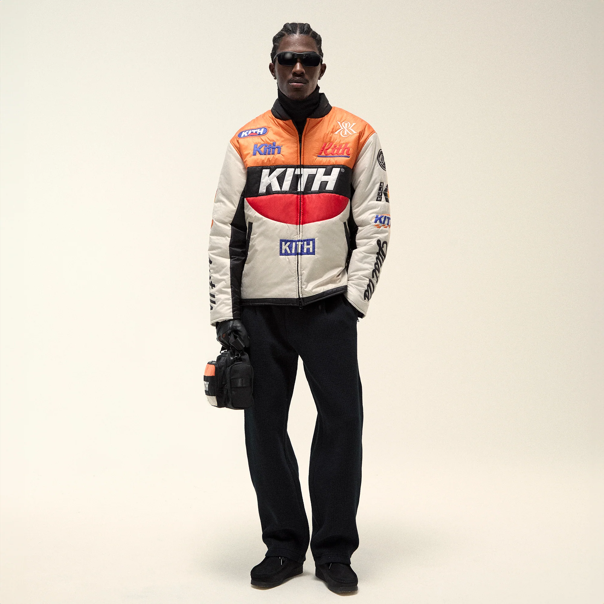 Kith Striped Interlock Garrison Pant - Black - Image 2