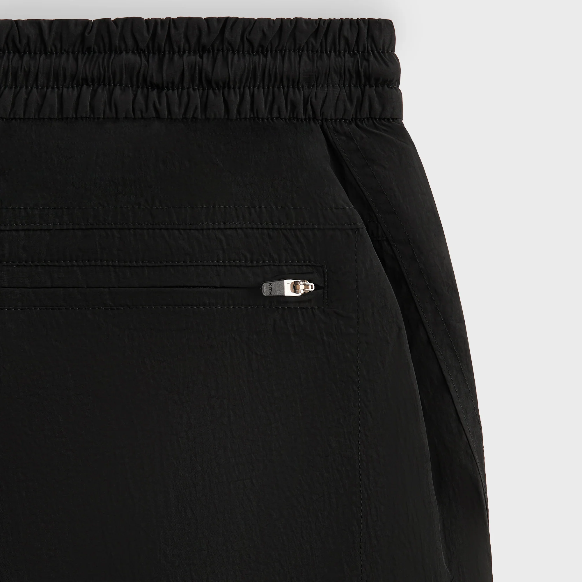 Kith Wrinkle Nylon Evan Cargo Short - Black - Image 3