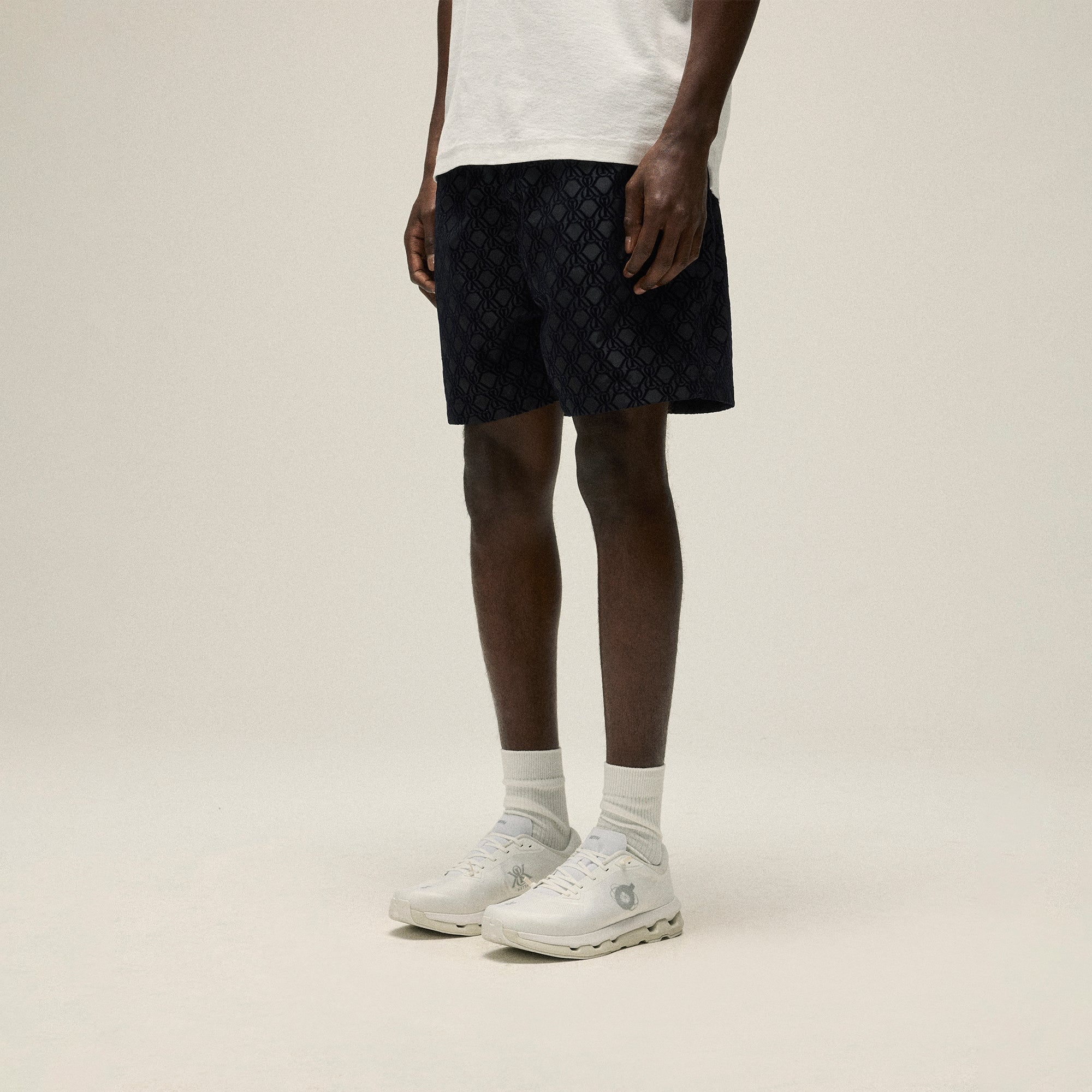 Kith Flocked Crest Tech Active Short -  Black - Image 2