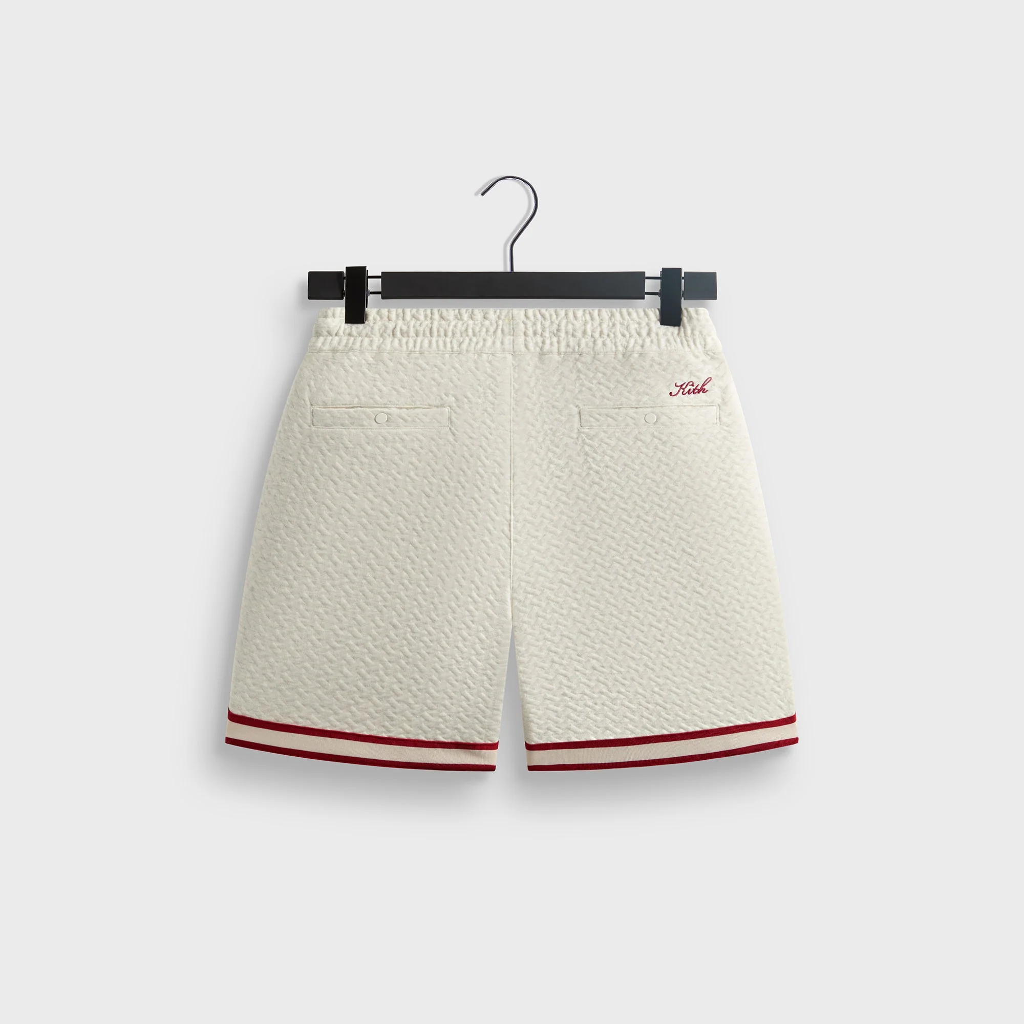 Kith Tessellation Interlock Curtis Short - Light Heather Grey - Image 3