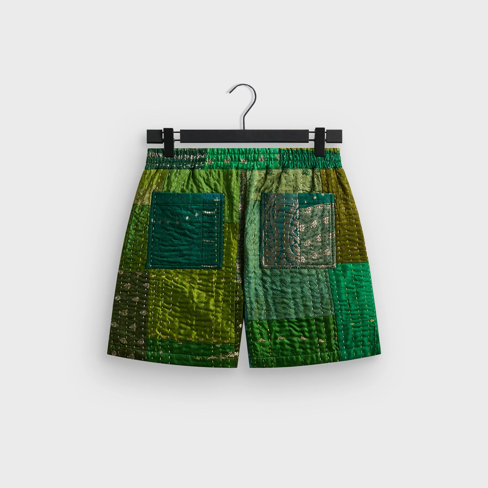 &Kin Tal Patchwork Short - Green / Multi - Image 3