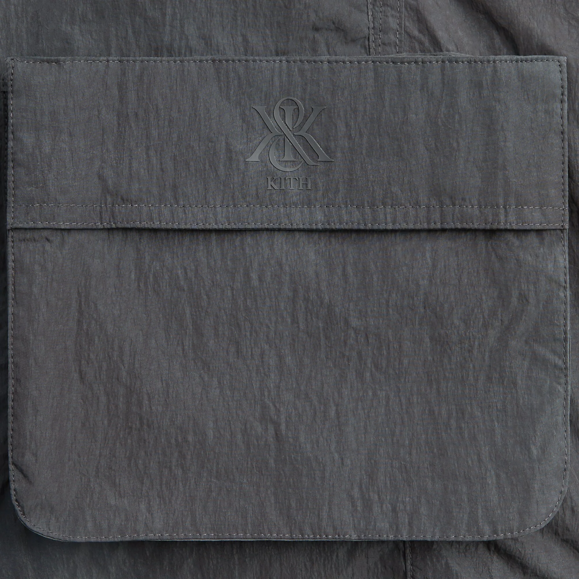 Kith Garment Dye Wrinkle Nylon Evan Cargo Short - Thunder - Image 4