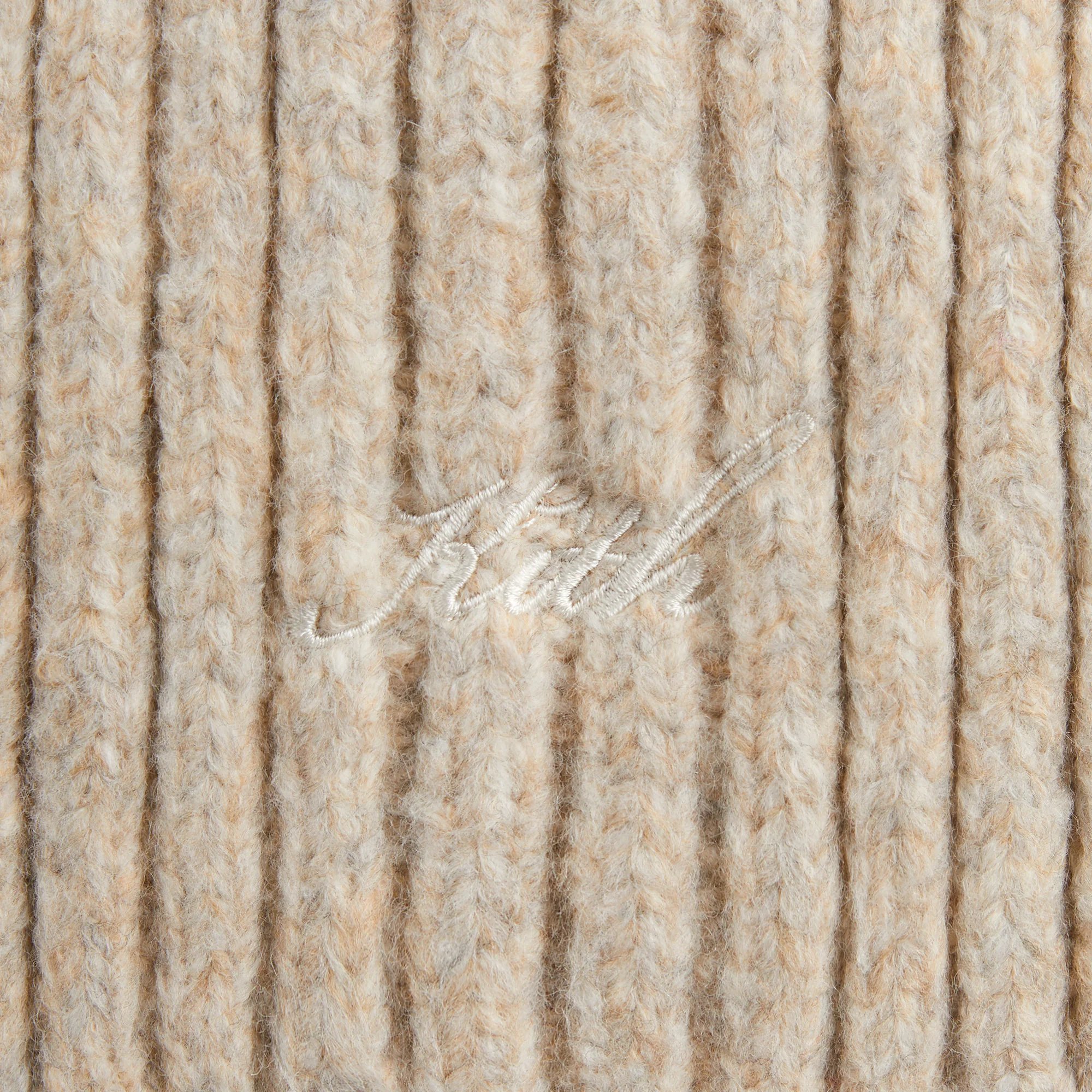 Kith Chunky Rib Knit Scarf - Sediment - Image 4