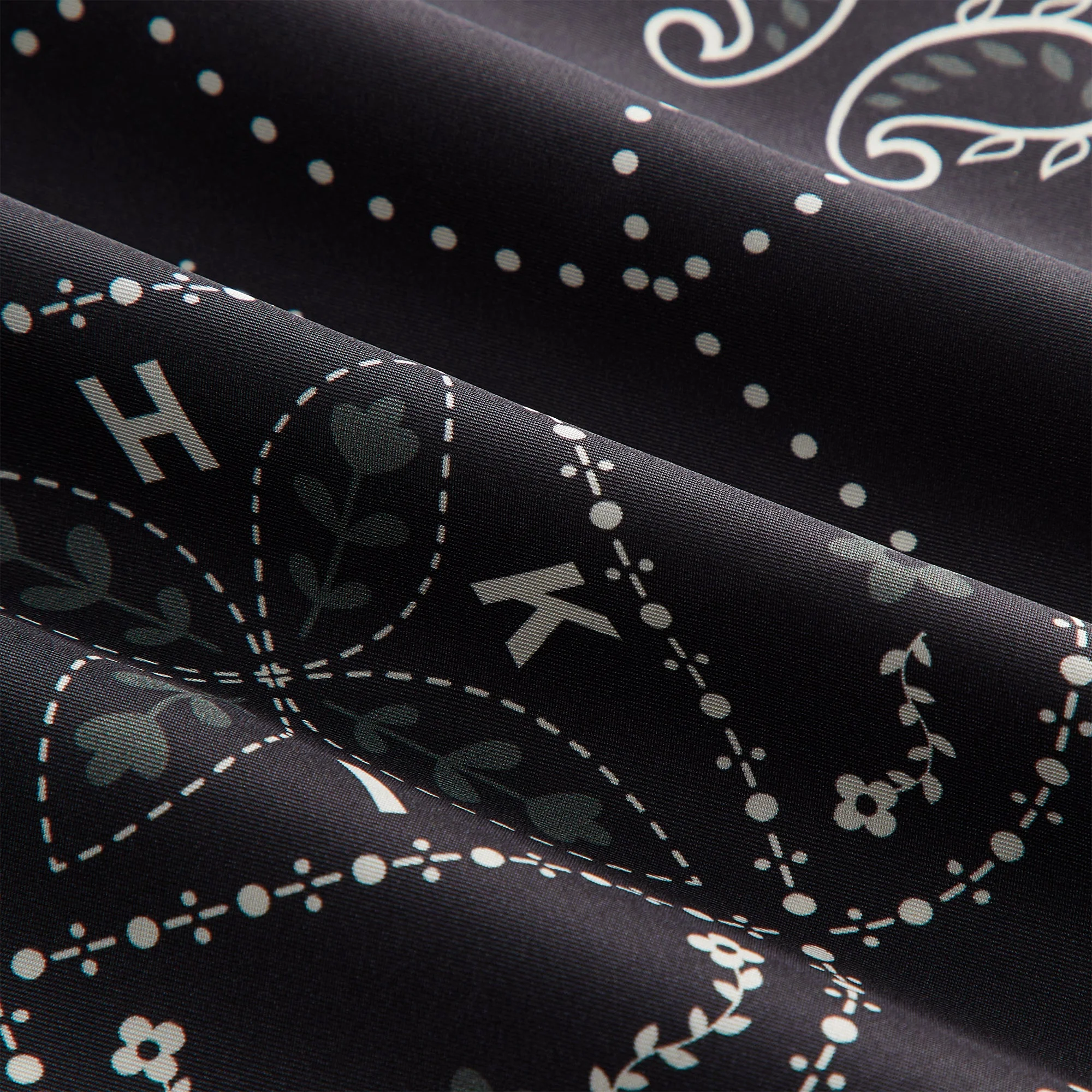 Kith Silk Bandana - Black - Image 3