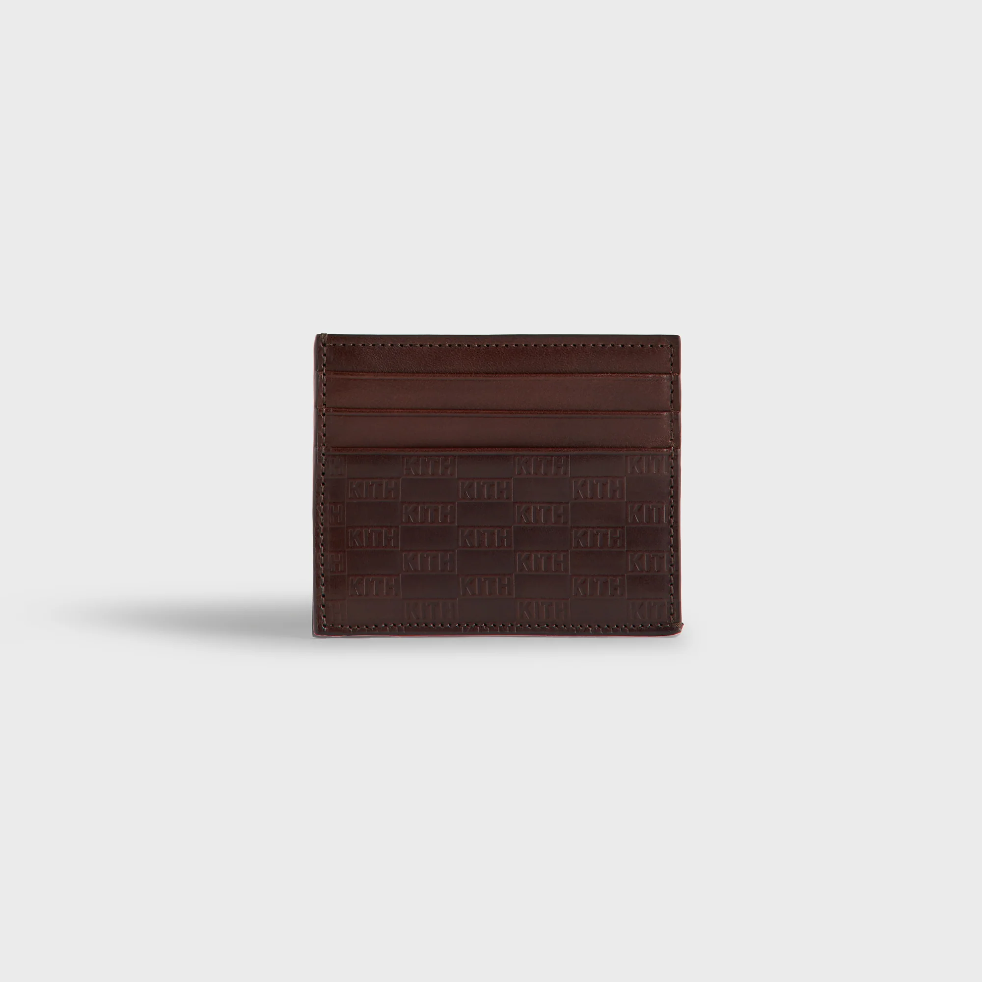 Kith Monogram Leather Card Holder - Incognito