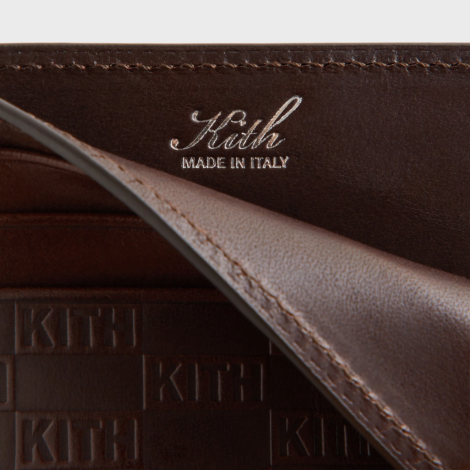 Kith Monogram Leather Card Holder - Incognito - Image 4