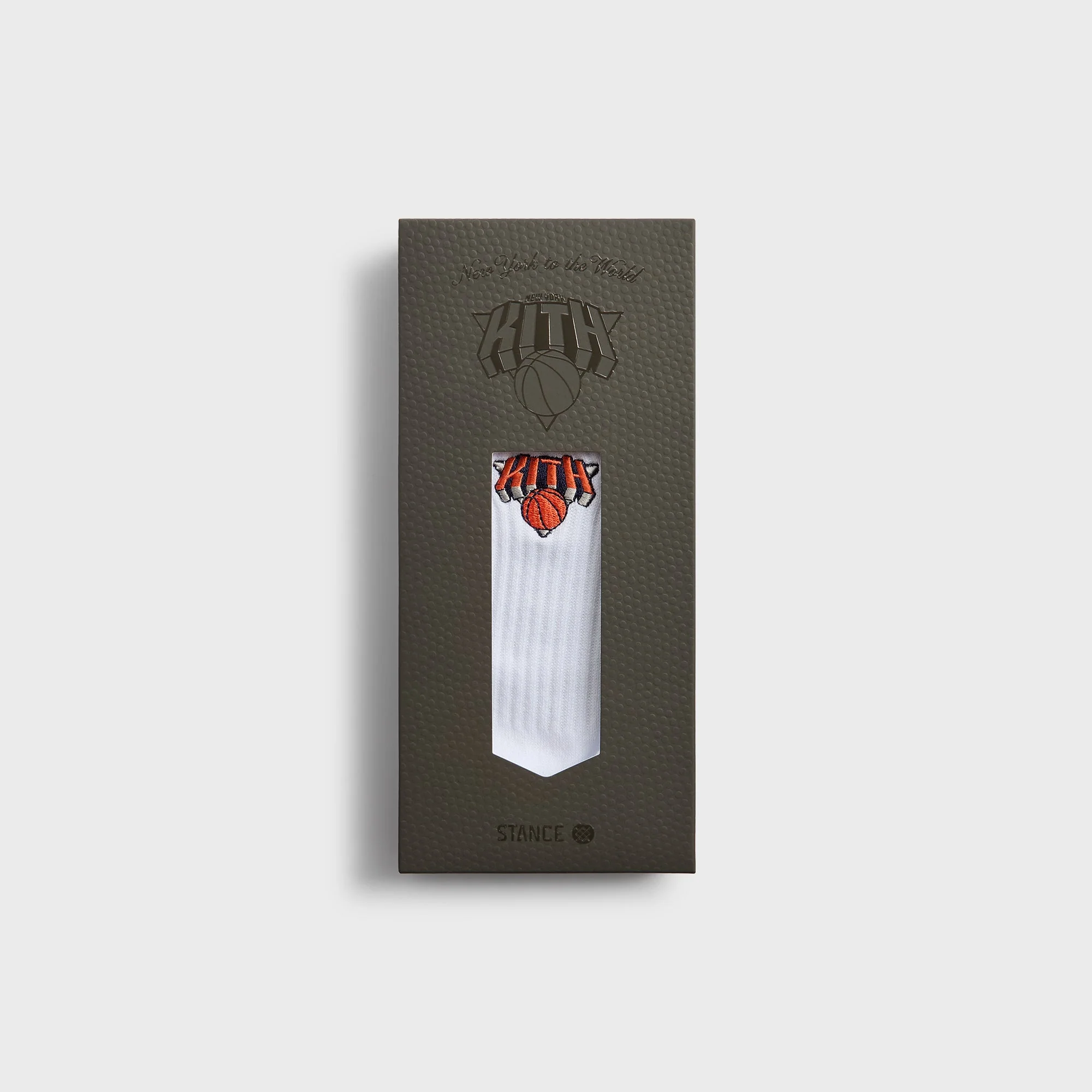 Kith for the New York Knicks Superman Logo Socks - White - Image 2