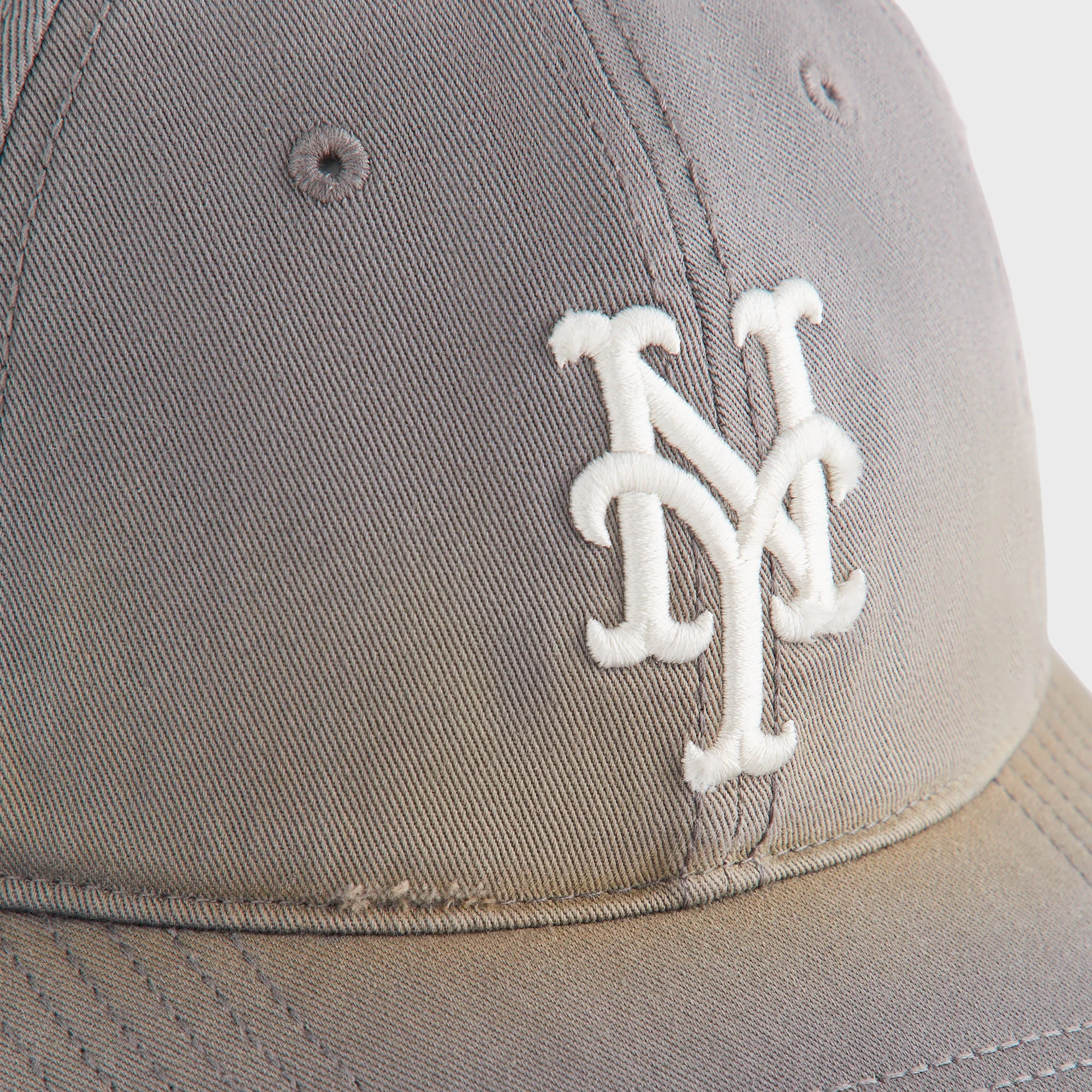 Kith & '47 for the MLB New York Mets Washed Franchise LS Cap - Concrete - Image 4