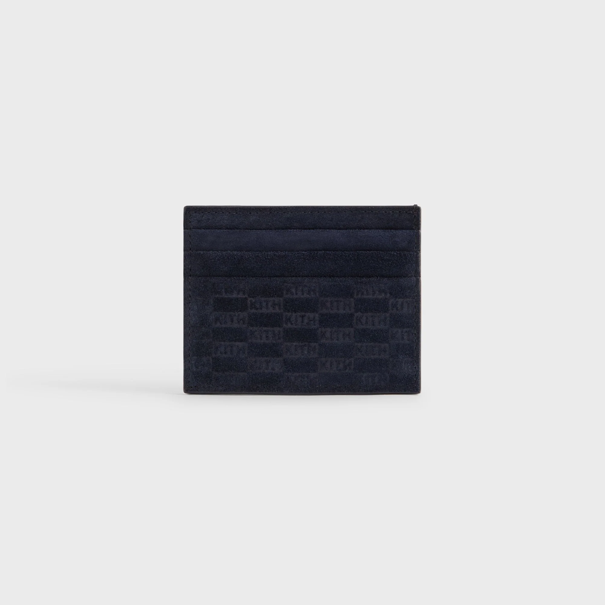 Kith Monogram Suede Card Holder - Ink - Image 2