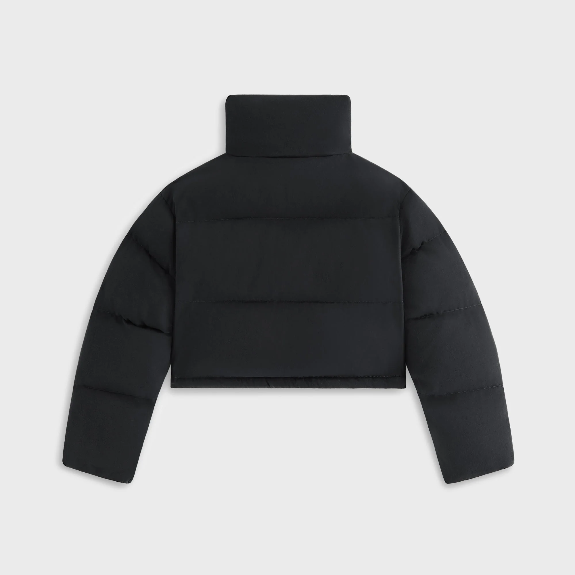 Kith Women Shae Cropped Denim Puffer - Washed Black - Image 4