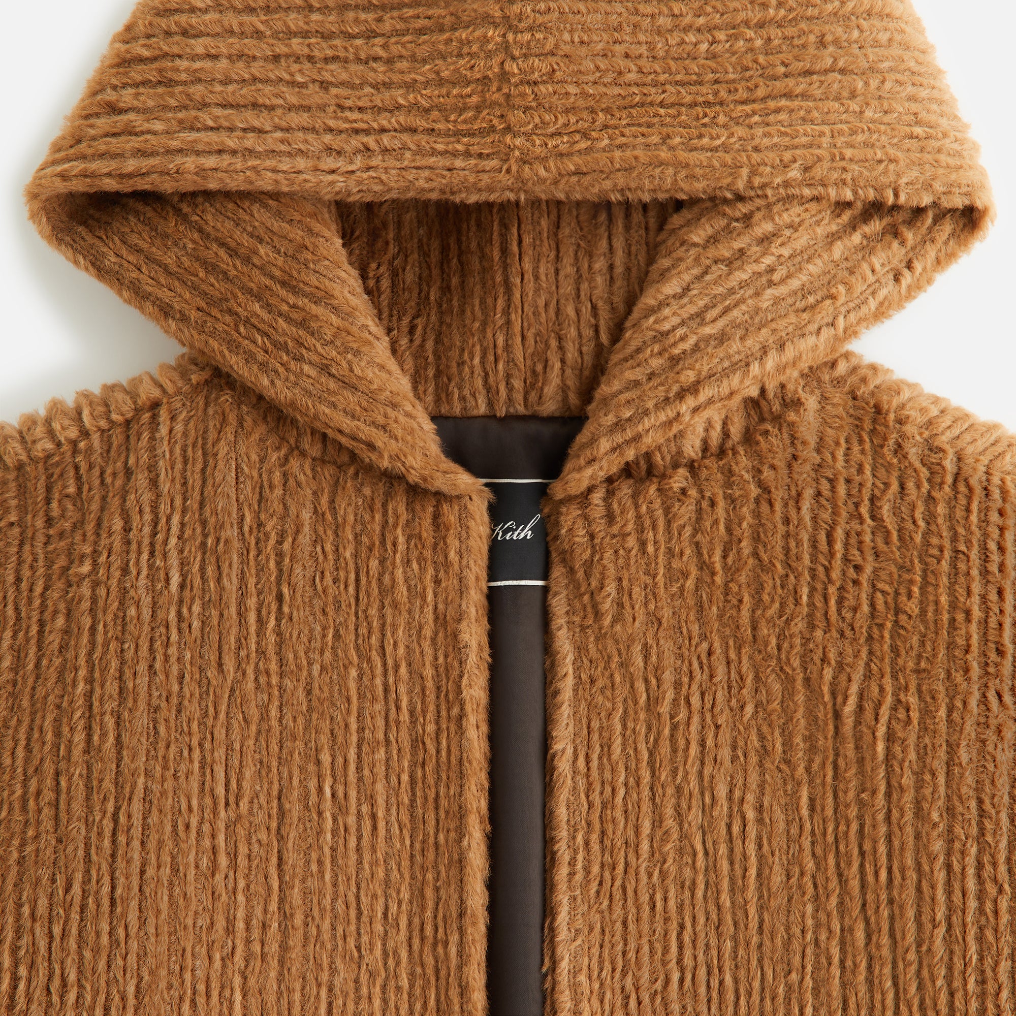 Kith Women Harlyn Hooded Fur Jacket - Millet - Image 5