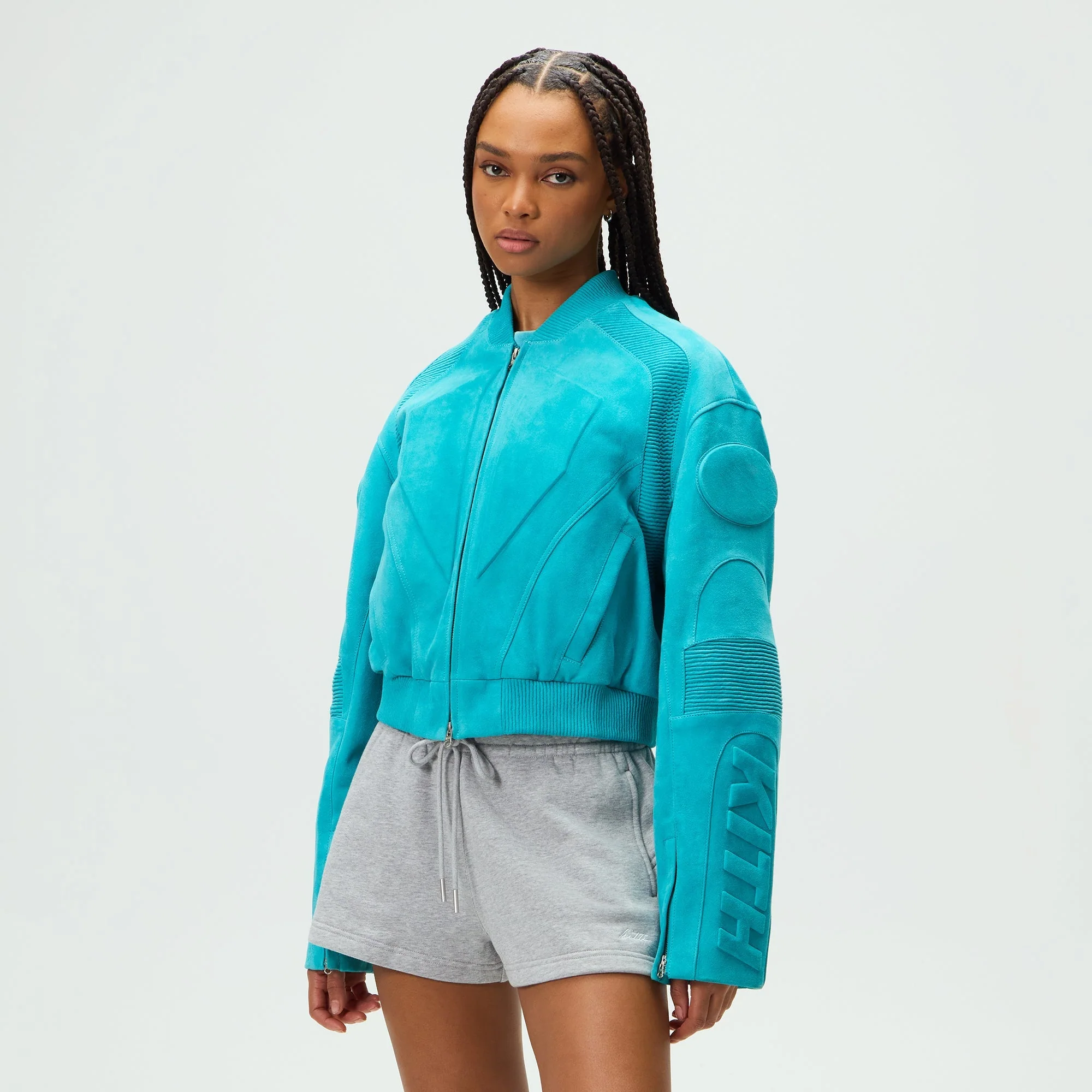 Kith Women Varen Suede Moto Bomber - Aragonite - Image 2
