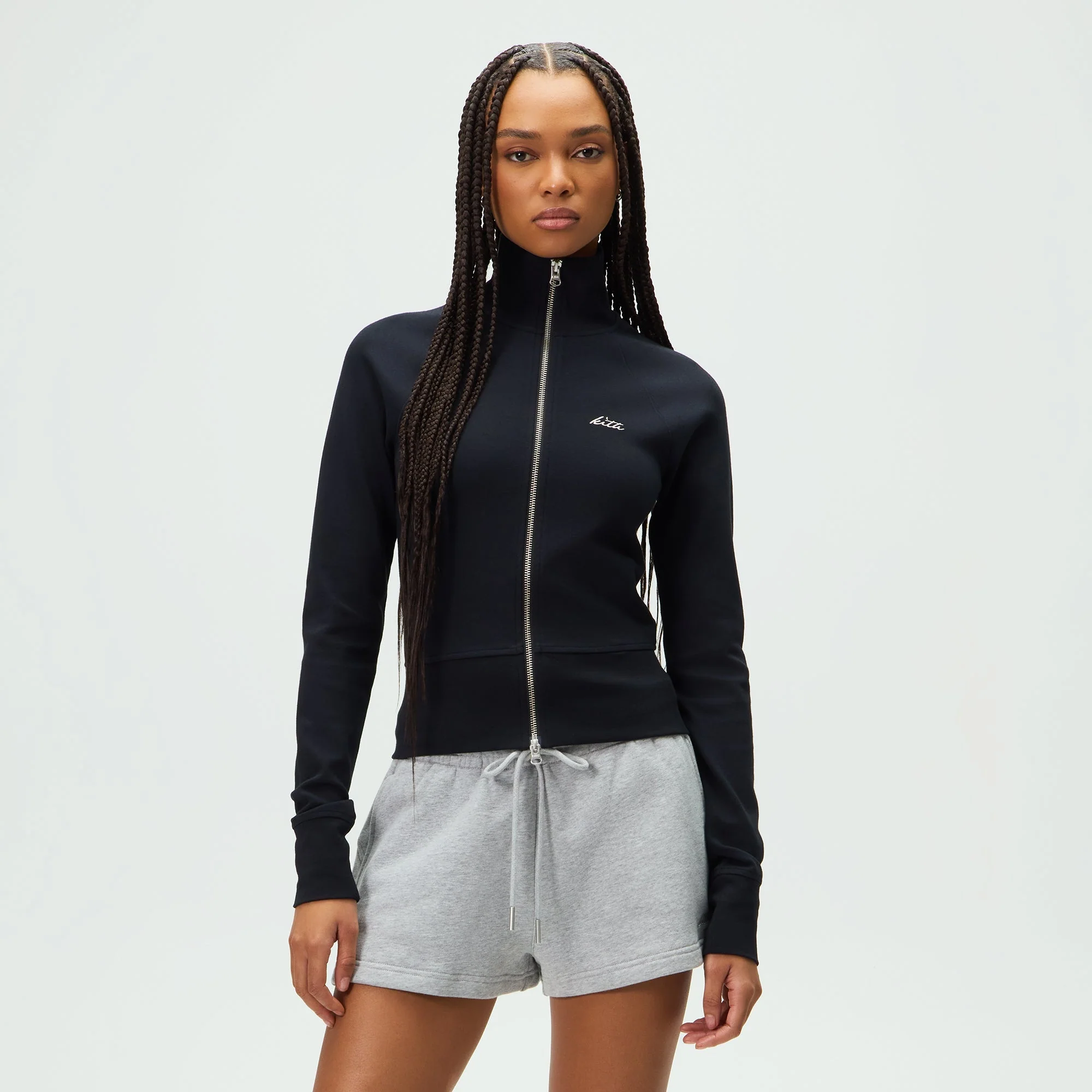 Kith Women Ina II Interlock Track Zip - Black - Image 2
