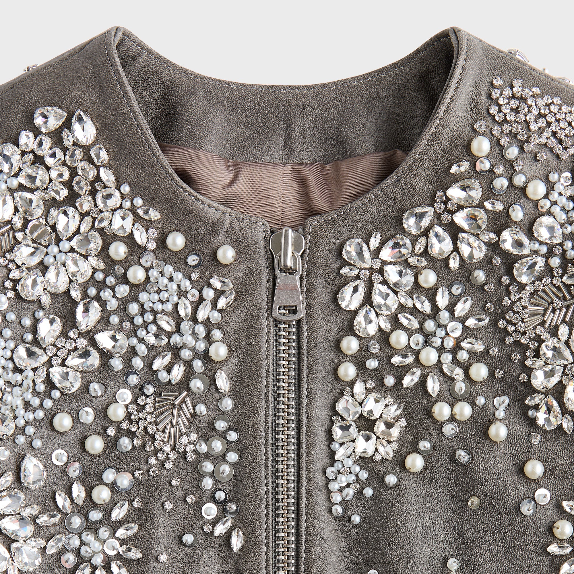 Lisa for Kith Women Brei Embellished Bolero Jacket - Tin - Image 5