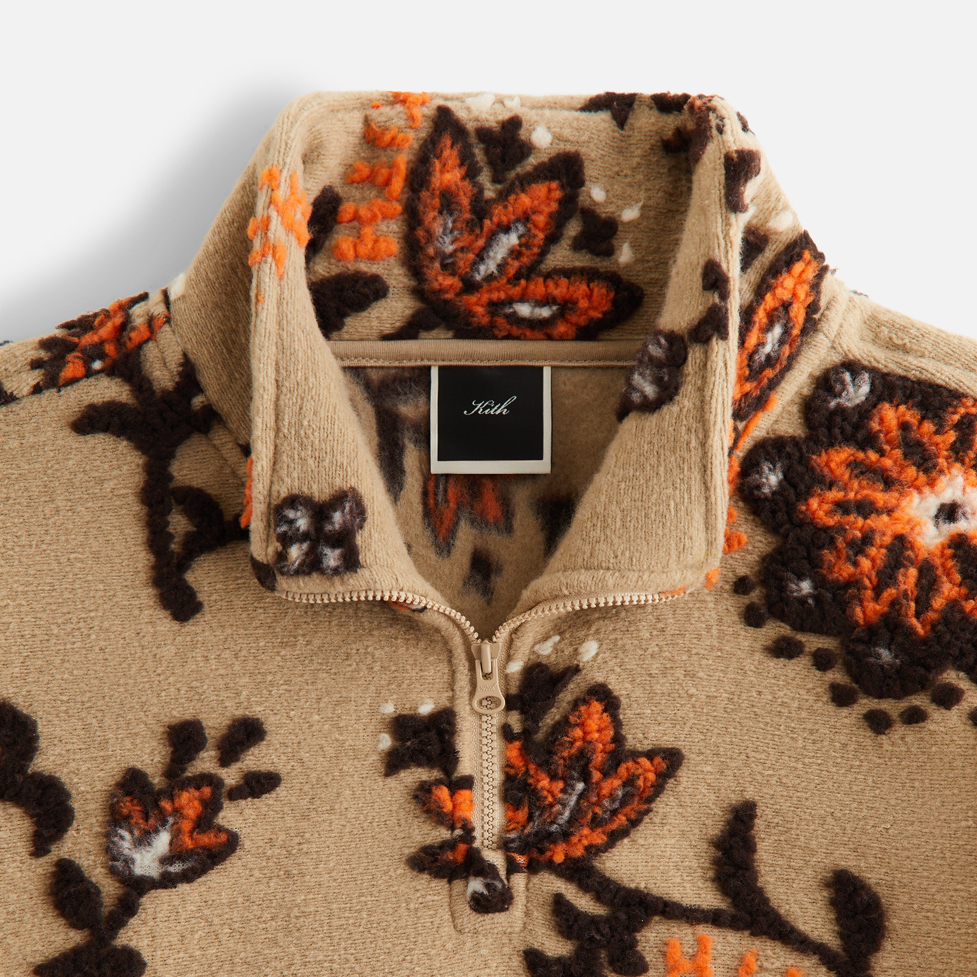 Kith Women Hunter III Paisley Sherpa 1/4 Zip - Canvas - Image 4