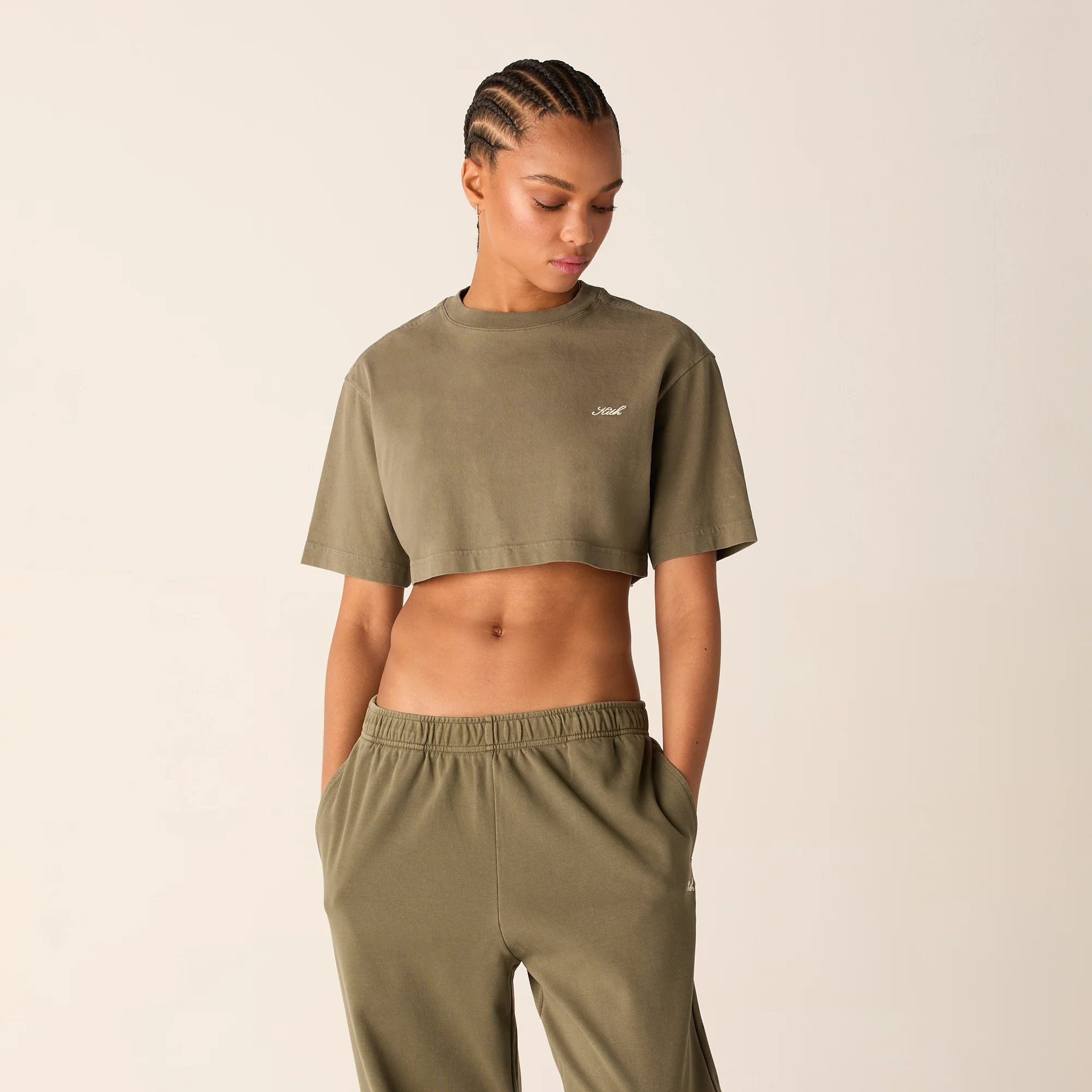 Kith Women Fei Cropped Tee - Canopy - Image 2