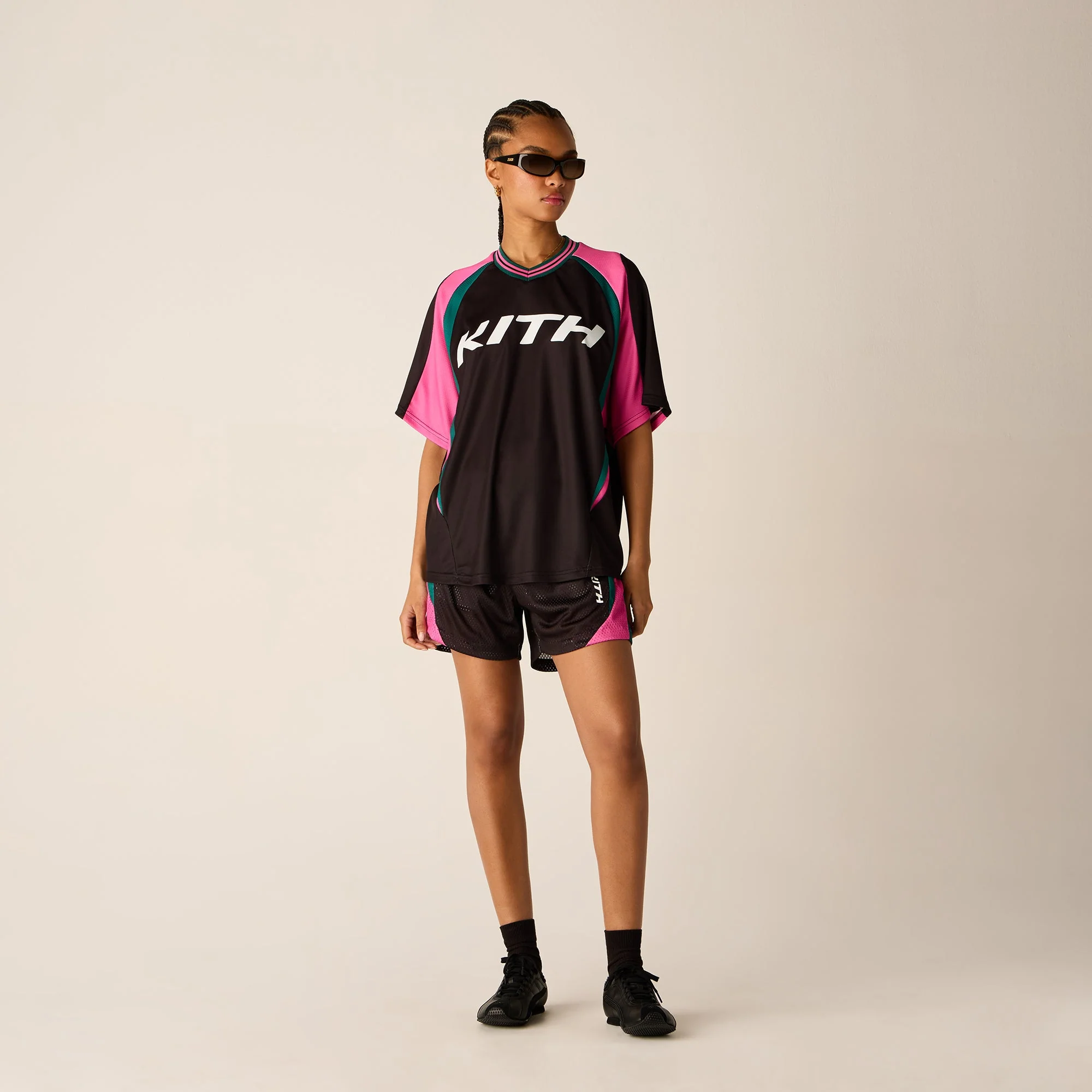 Kith Women Ridley II Short Sleeve Jersey - Black - Image 3