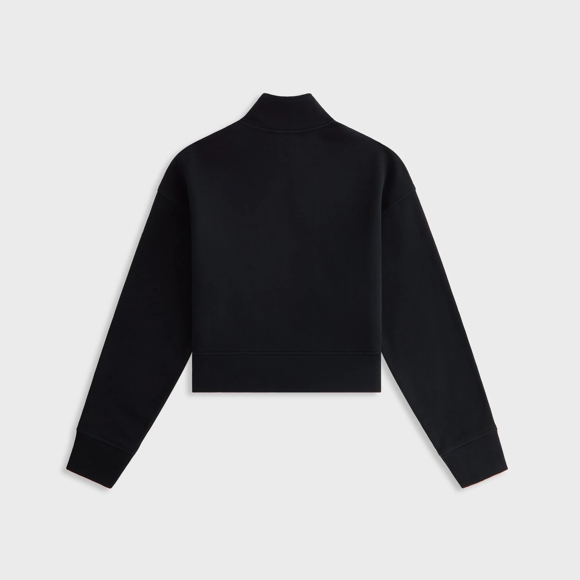 Kith Women Walden Fleece Asymmetrical Quarter Zip - Black - Image 3