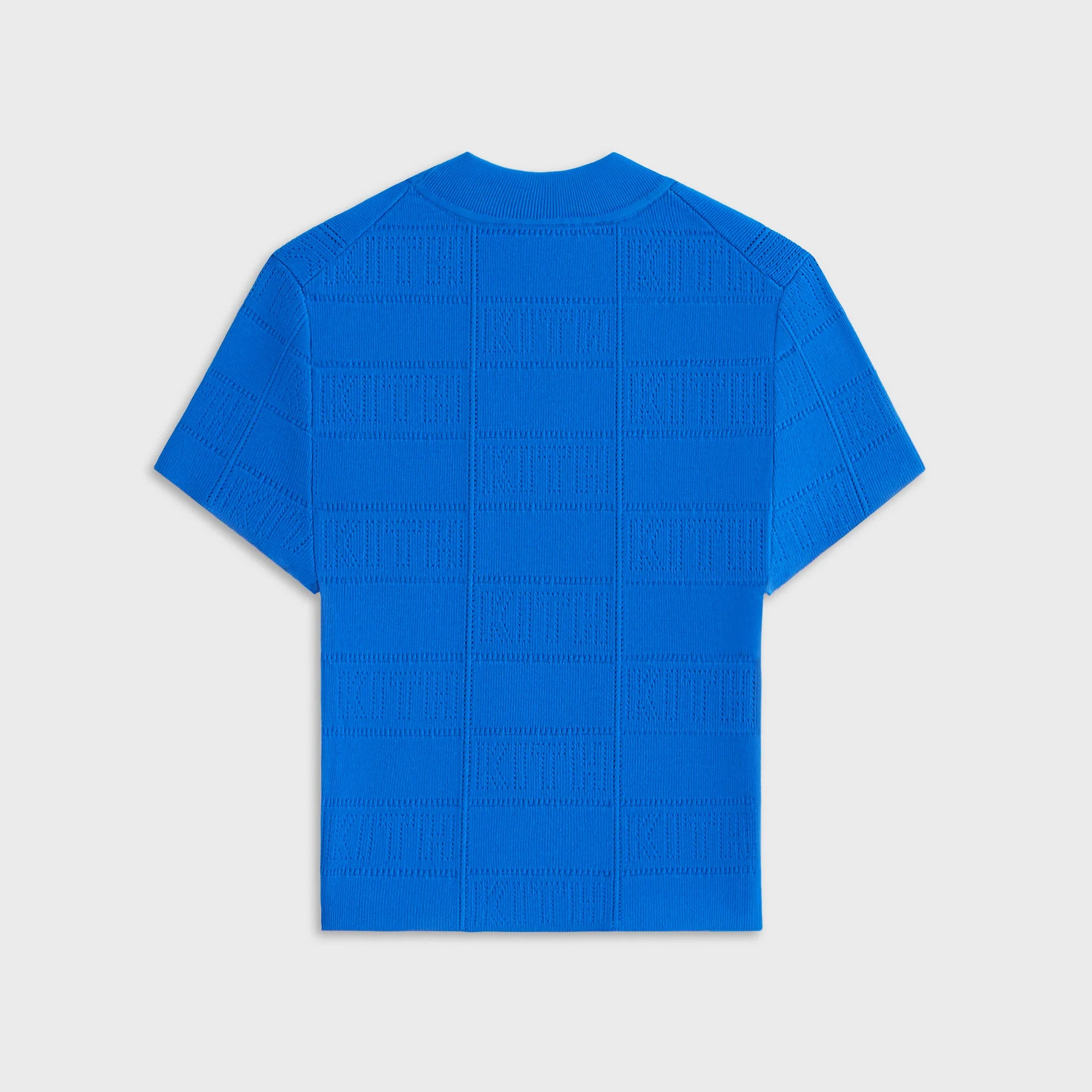 Kith Women Arys Monogram Pointelle Tee - Lake - Image 3