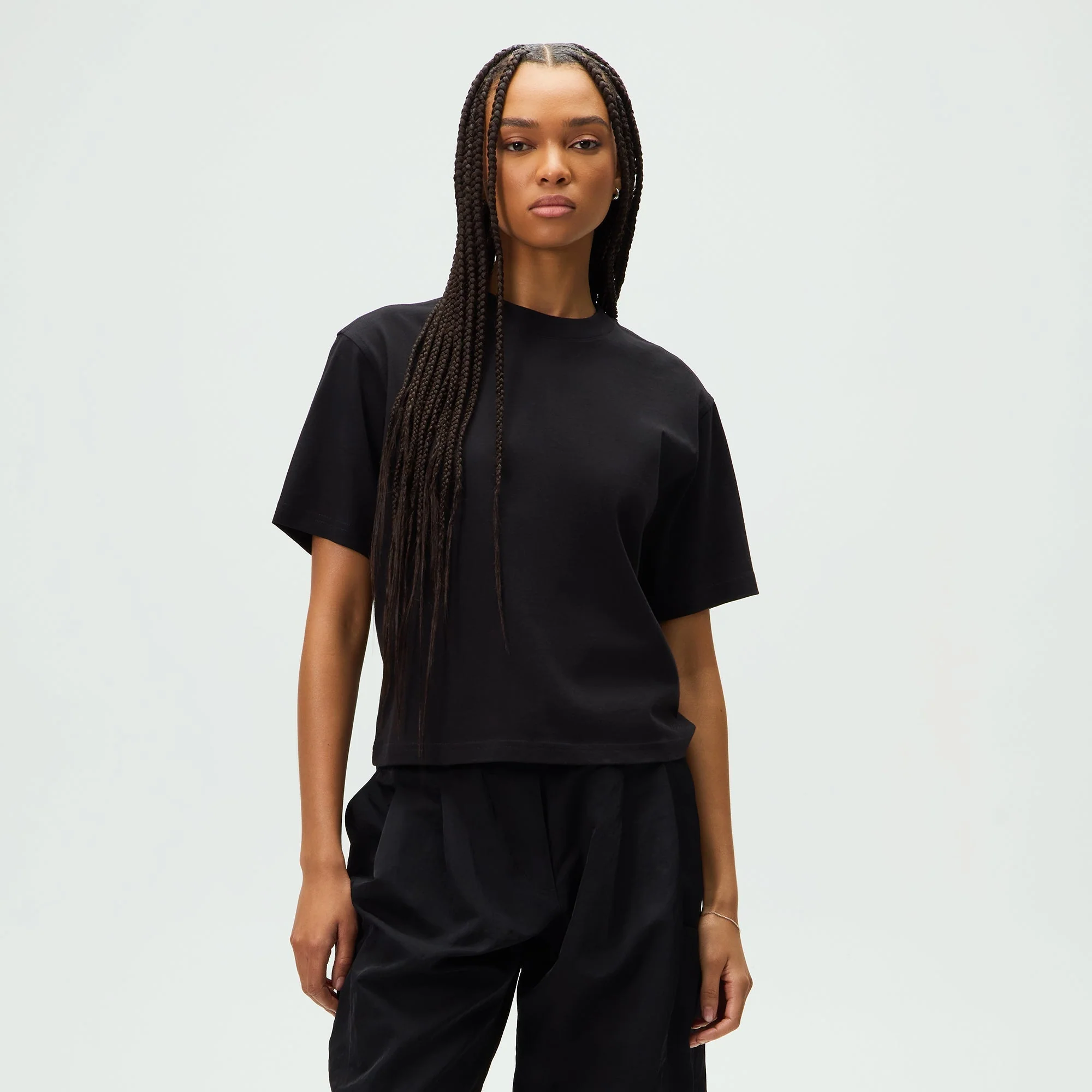 Kith Women Syril Split Back Tee - Black - Image 2