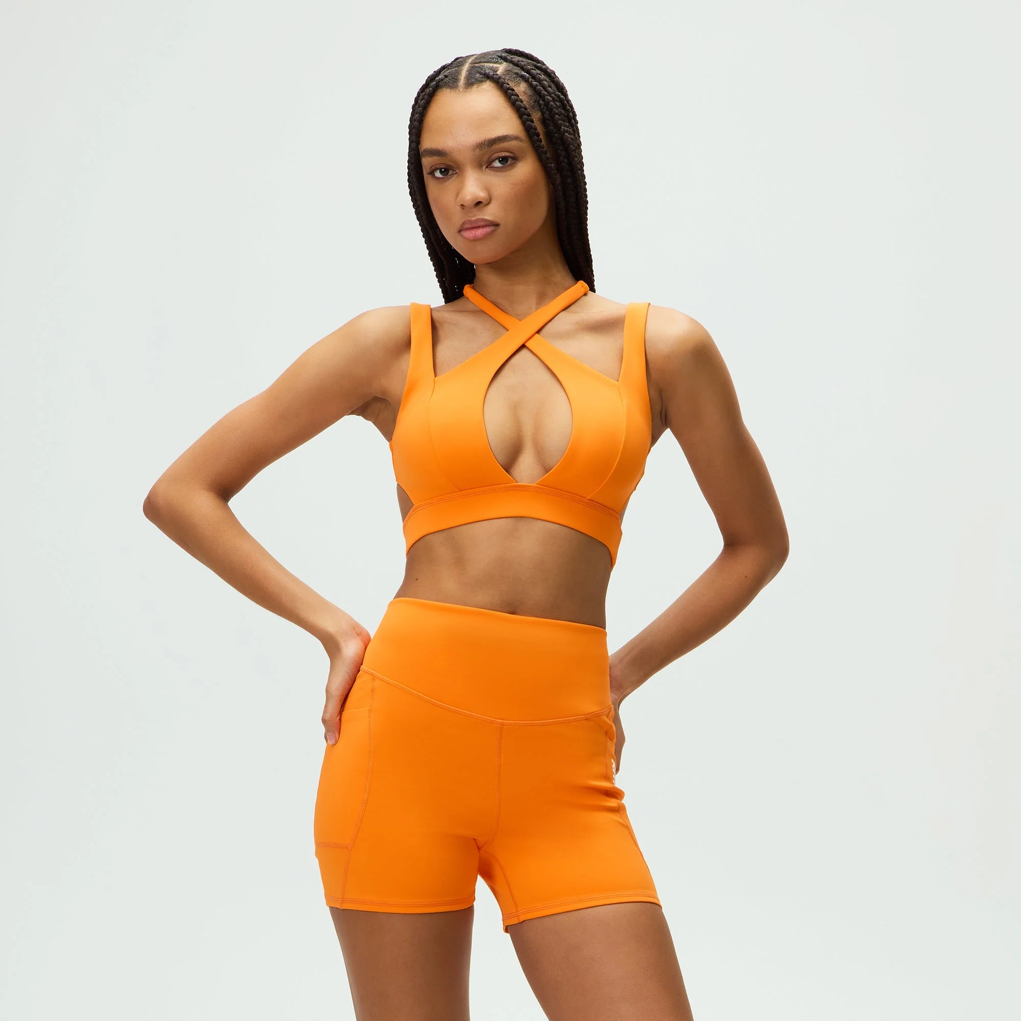 Kith Women Enhance Cross Halter Bra - Energy - Image 2