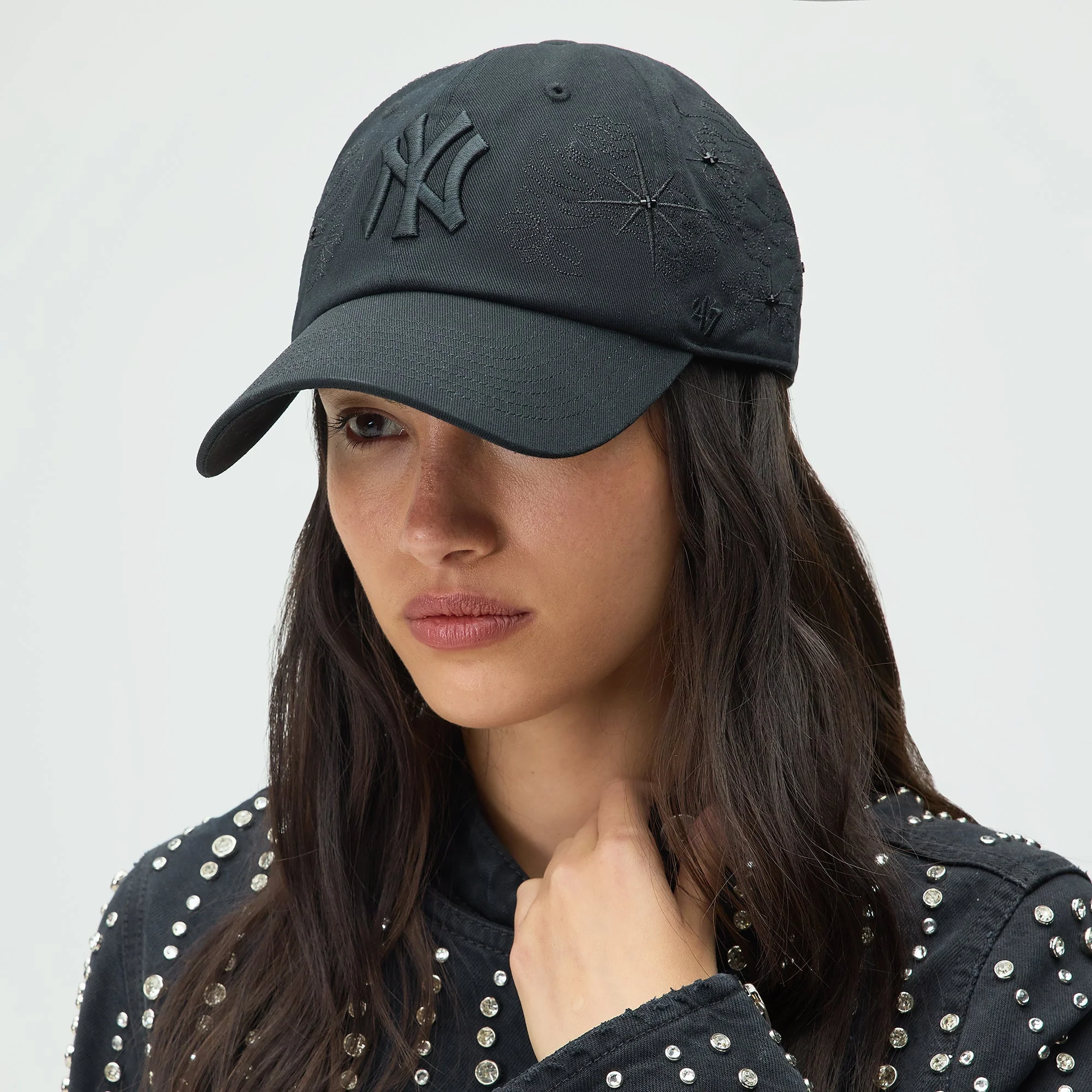 Lisa for Kith Women & '47 for the New York Yankees Clean Up Classic Cap - Black - Image 2