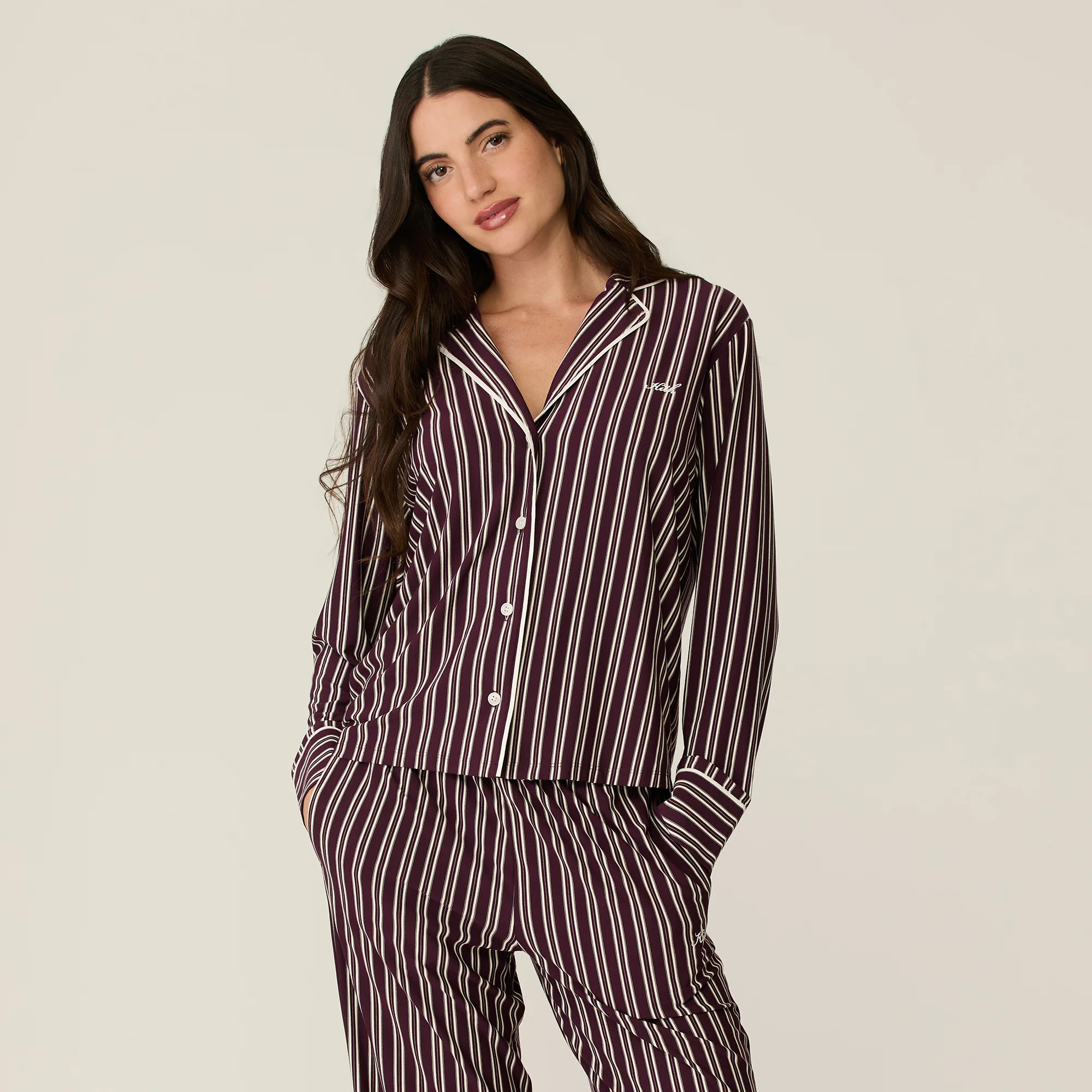 Kith Women Striped Pajama Set - Essence - Image 2