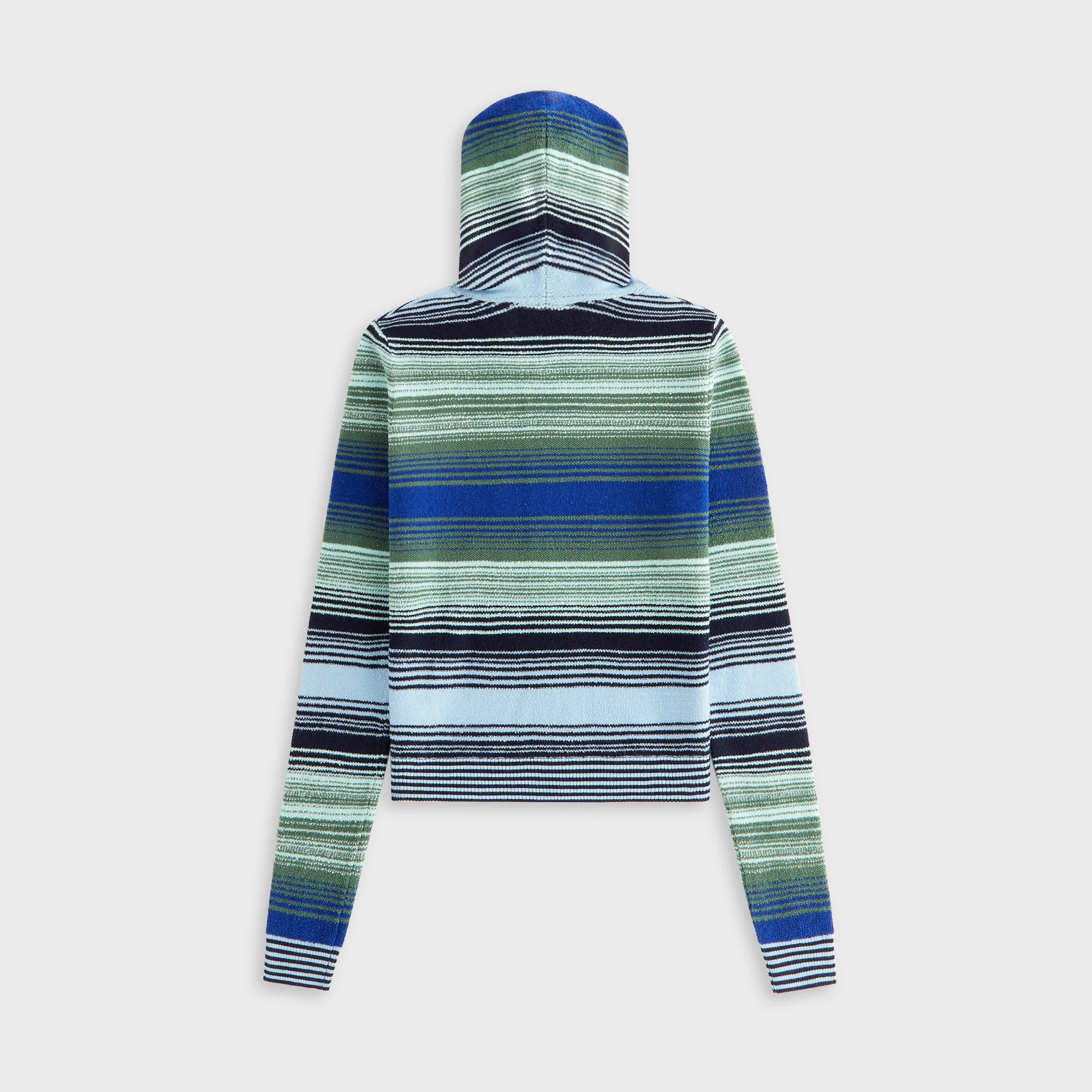 Kith Women Adley Shrunken Multi Sweater Hoodie - Celeste - Image 4