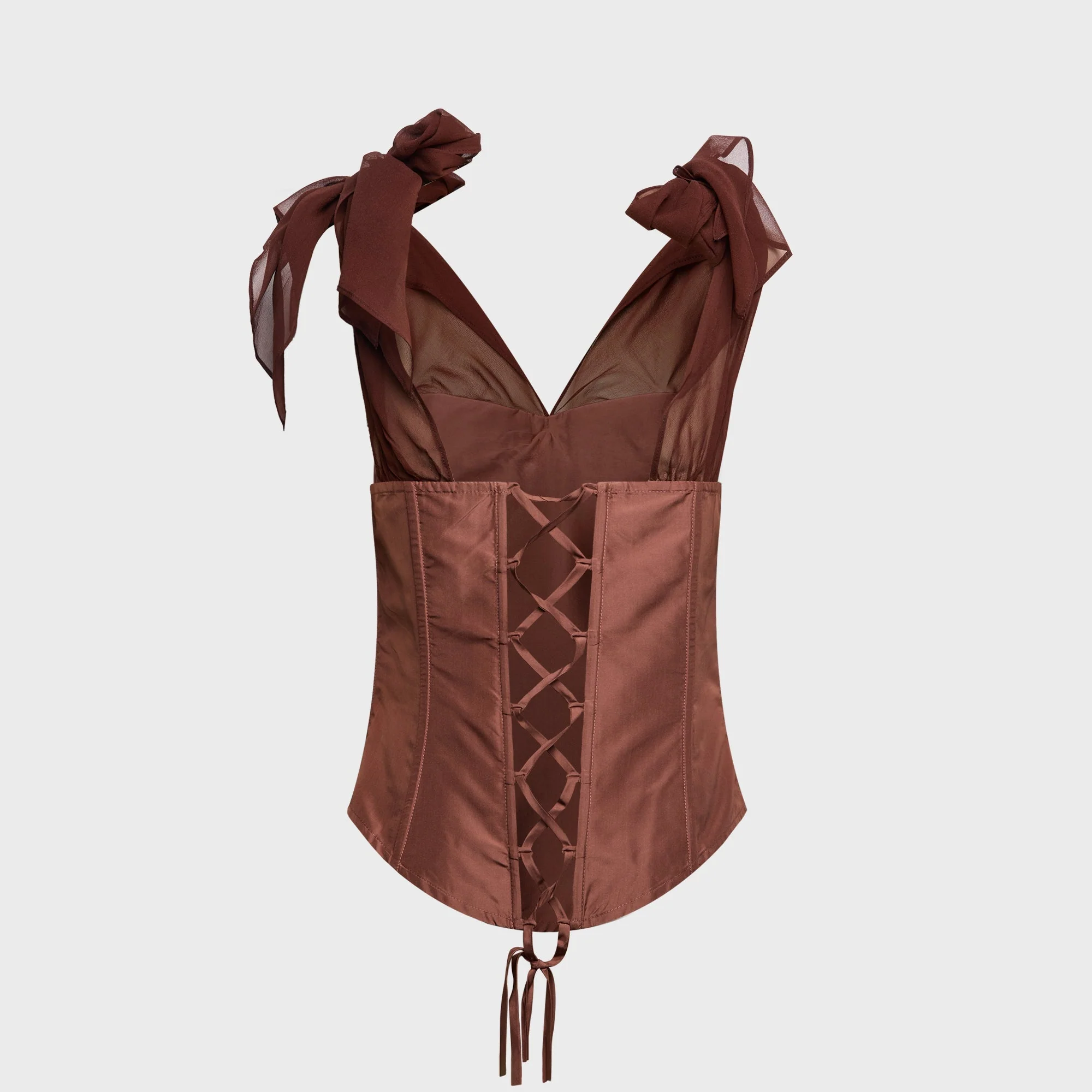 Kim Shui Kemle Corset - Brown - Image 2