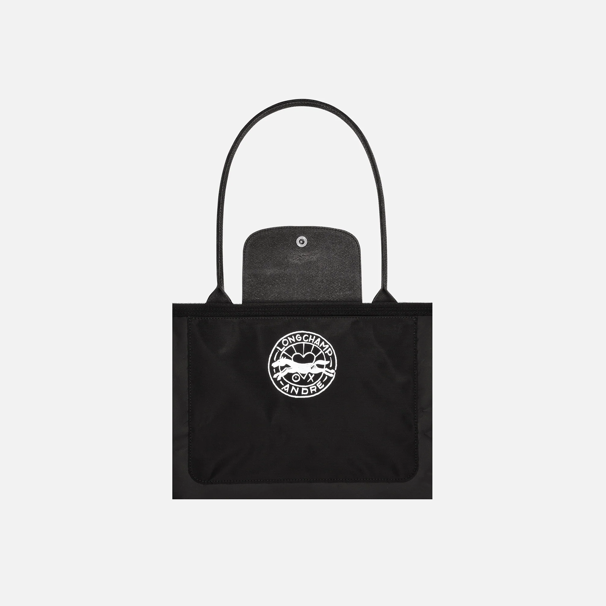 Longchamp x Andre Mr. A Love Shopping Bag Large - Black - Image 3