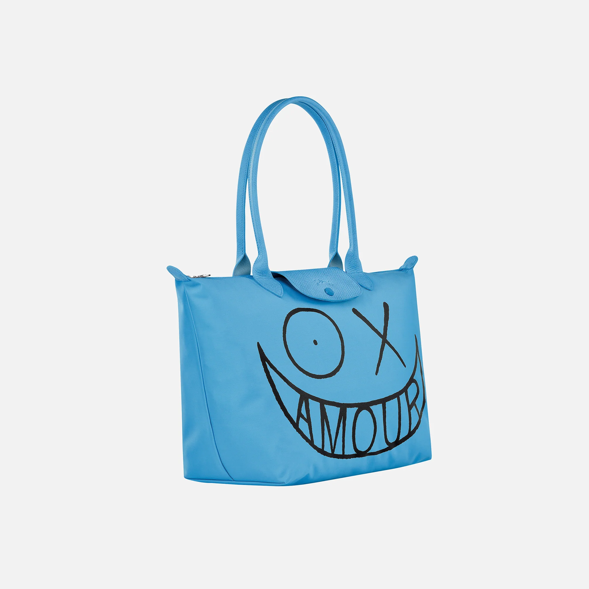 Longchamp x Andre Mr. A Love Shopping Bag Large - Blue - Image 2