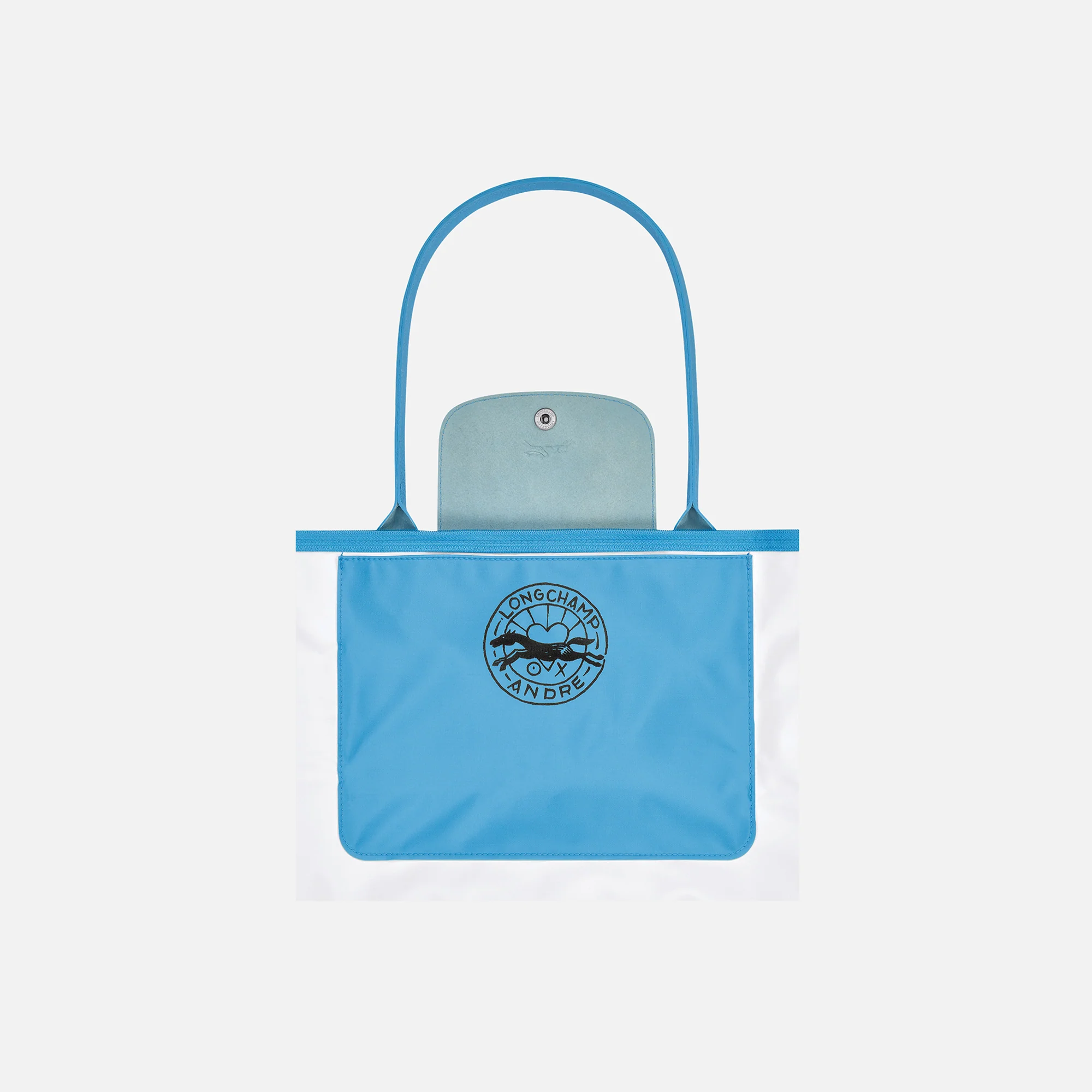 Longchamp x Andre Mr. A Love Shopping Bag Large - Blue - Image 3