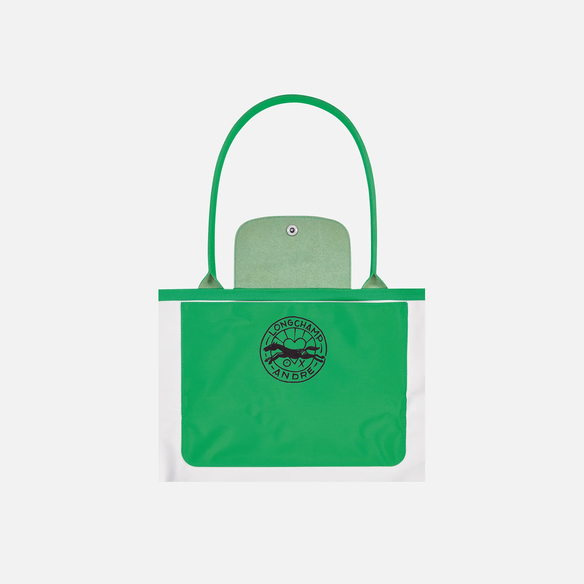 Longchamp x Andre Mr. A Love Shopping Bag Large - Green - Image 3