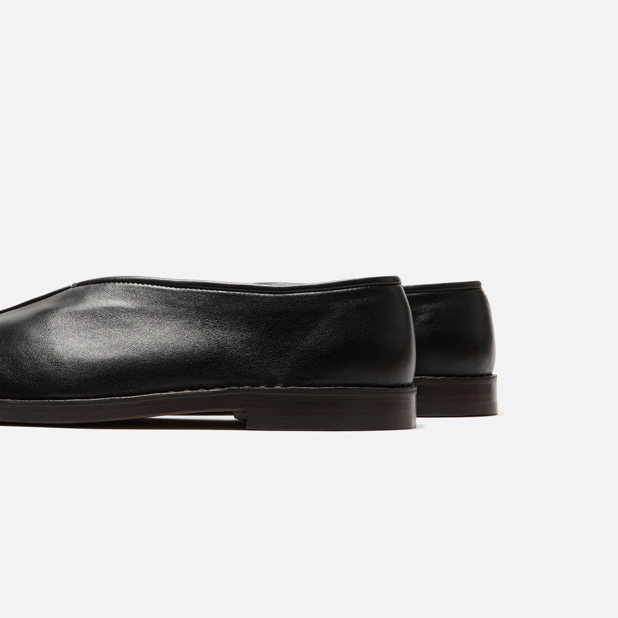 Lemaire Flat Piped Slippers - Black - Image 3