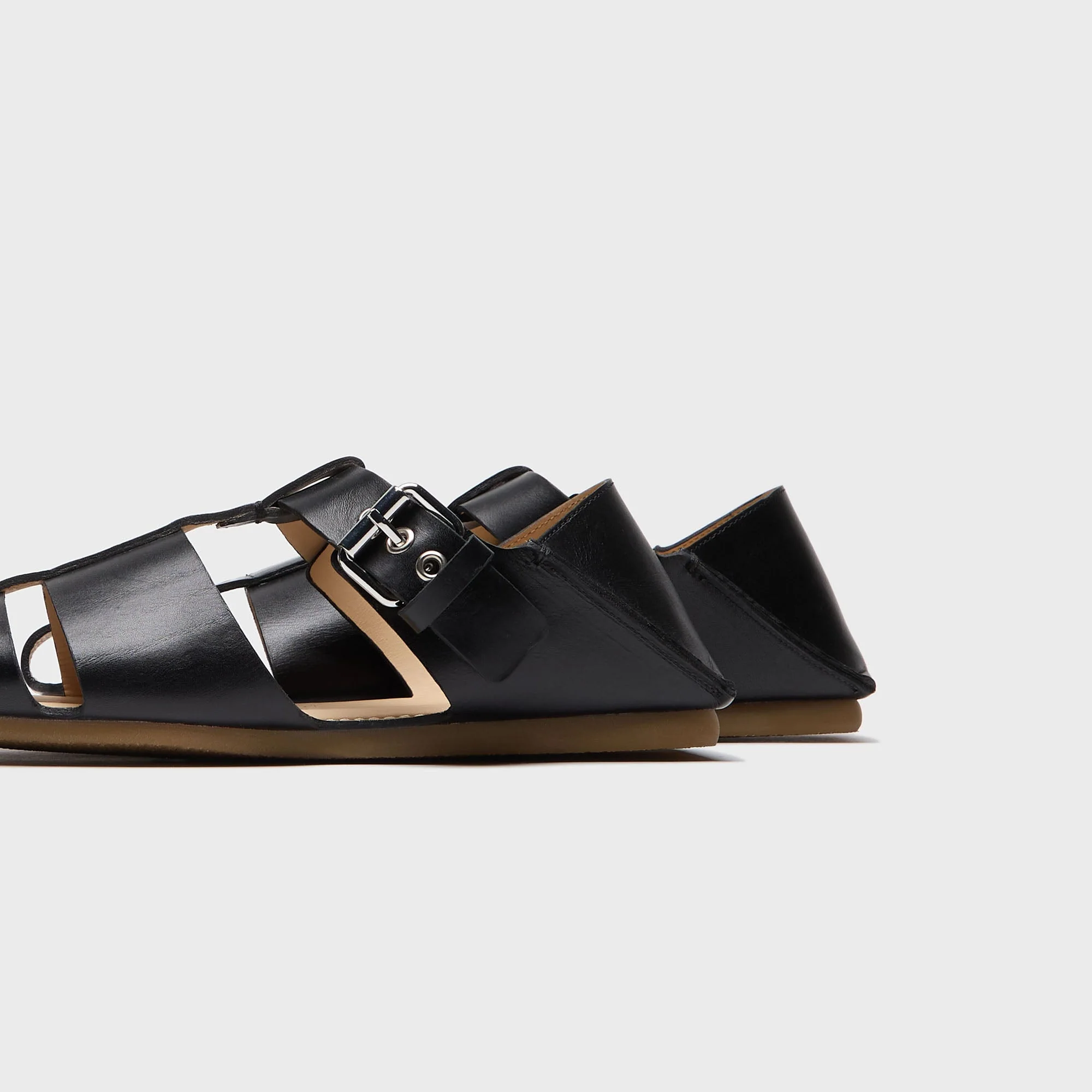 Lemaire Fisherman Slip-On Sandals - Black - Image 4