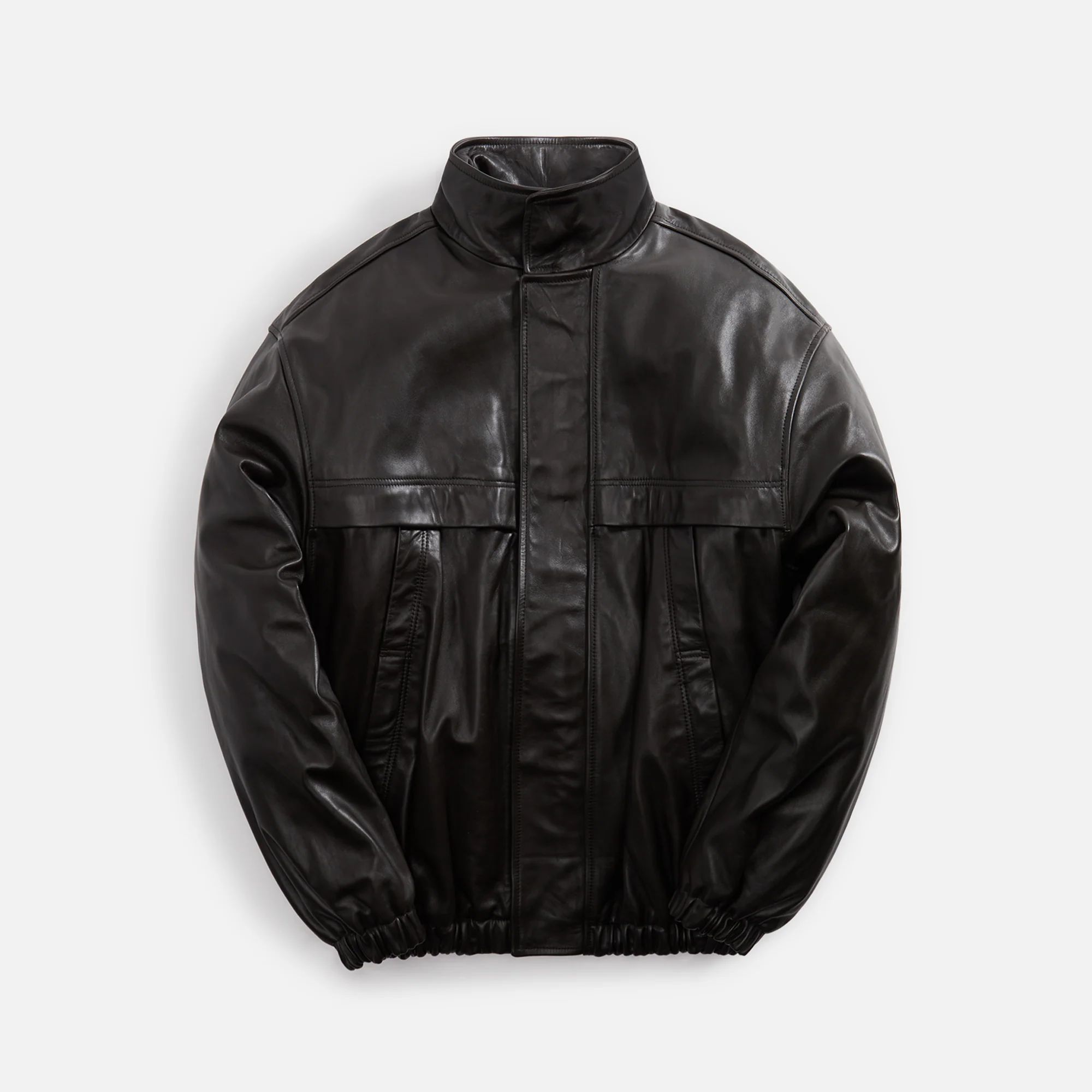 Lemaire Boxy Leather Blouson - Dark Chocolate