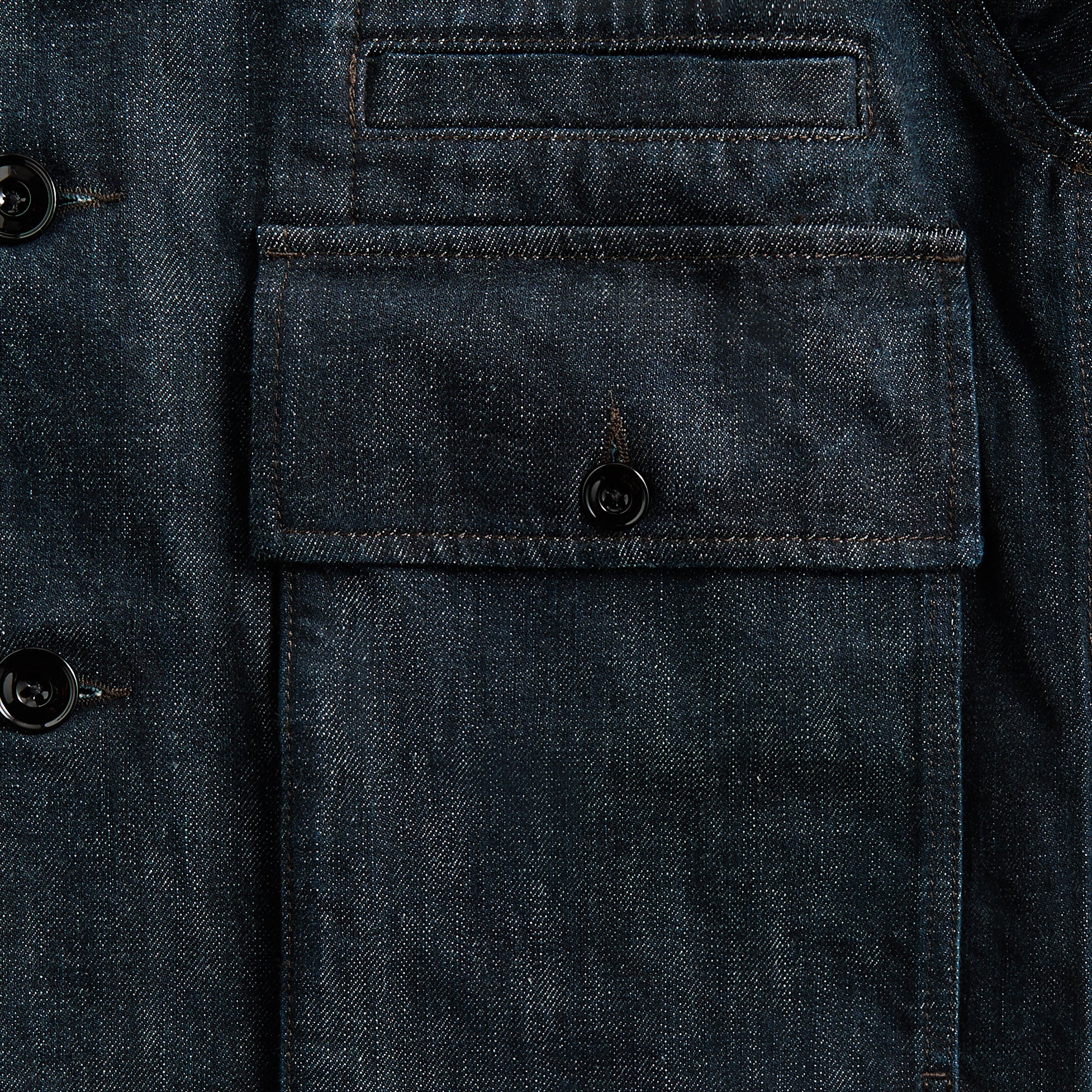 Lemaire Boxy Jacket - Denim Indigo - Image 3
