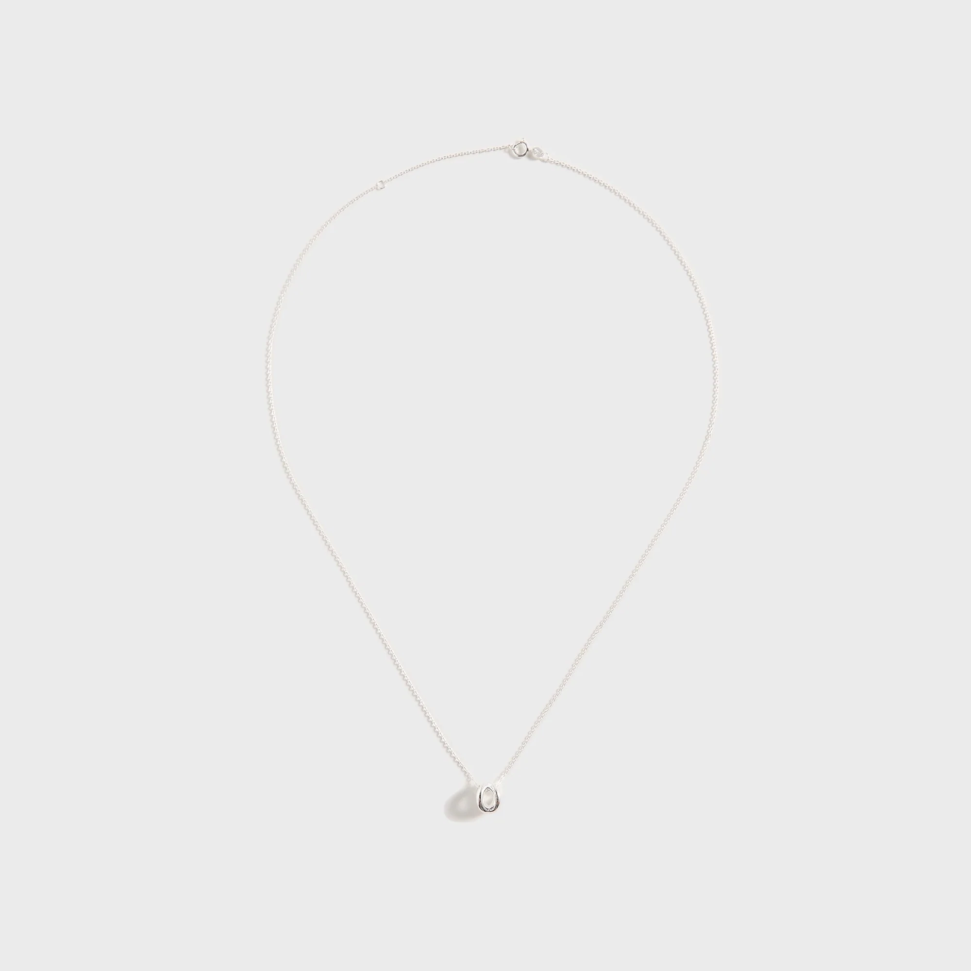 Le Gramme 3g Polished Sterling Silver Entrelacs Pendant And Chain Necklace - Silver