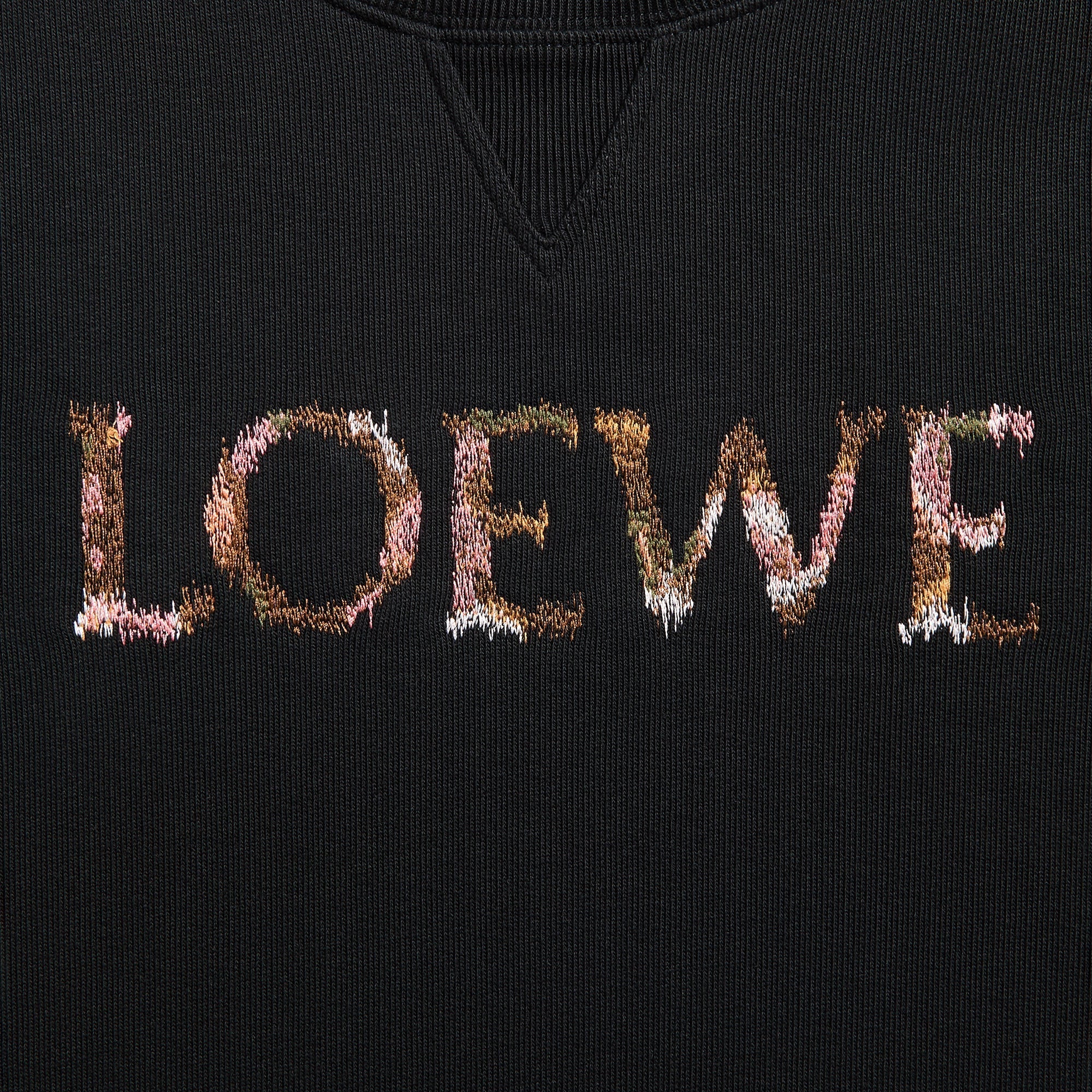 Loewe Regular Fit Sweatshirt - Black - Image 3