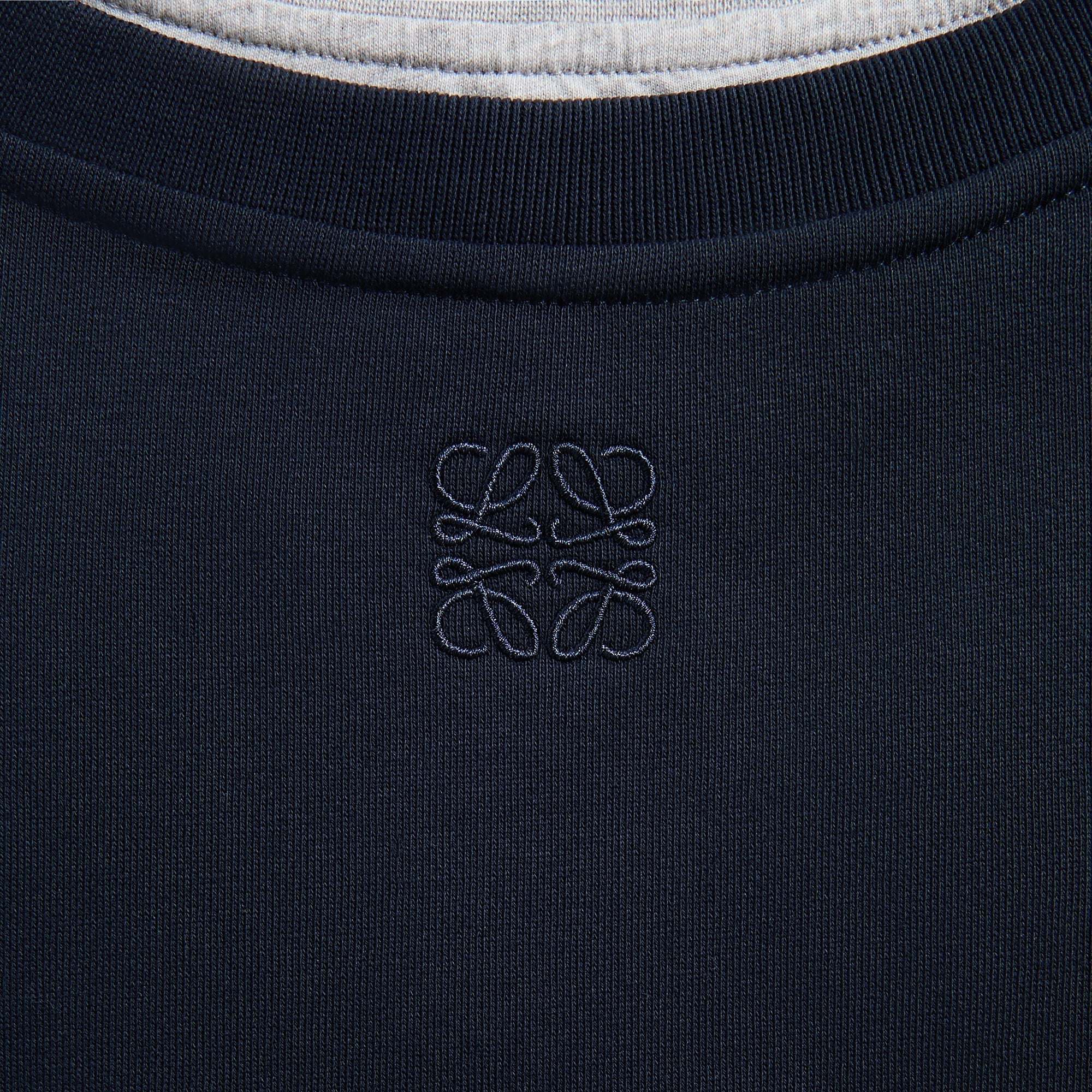 Loewe V-Neck Sweatshirt - Dark Navy Blue - Image 3