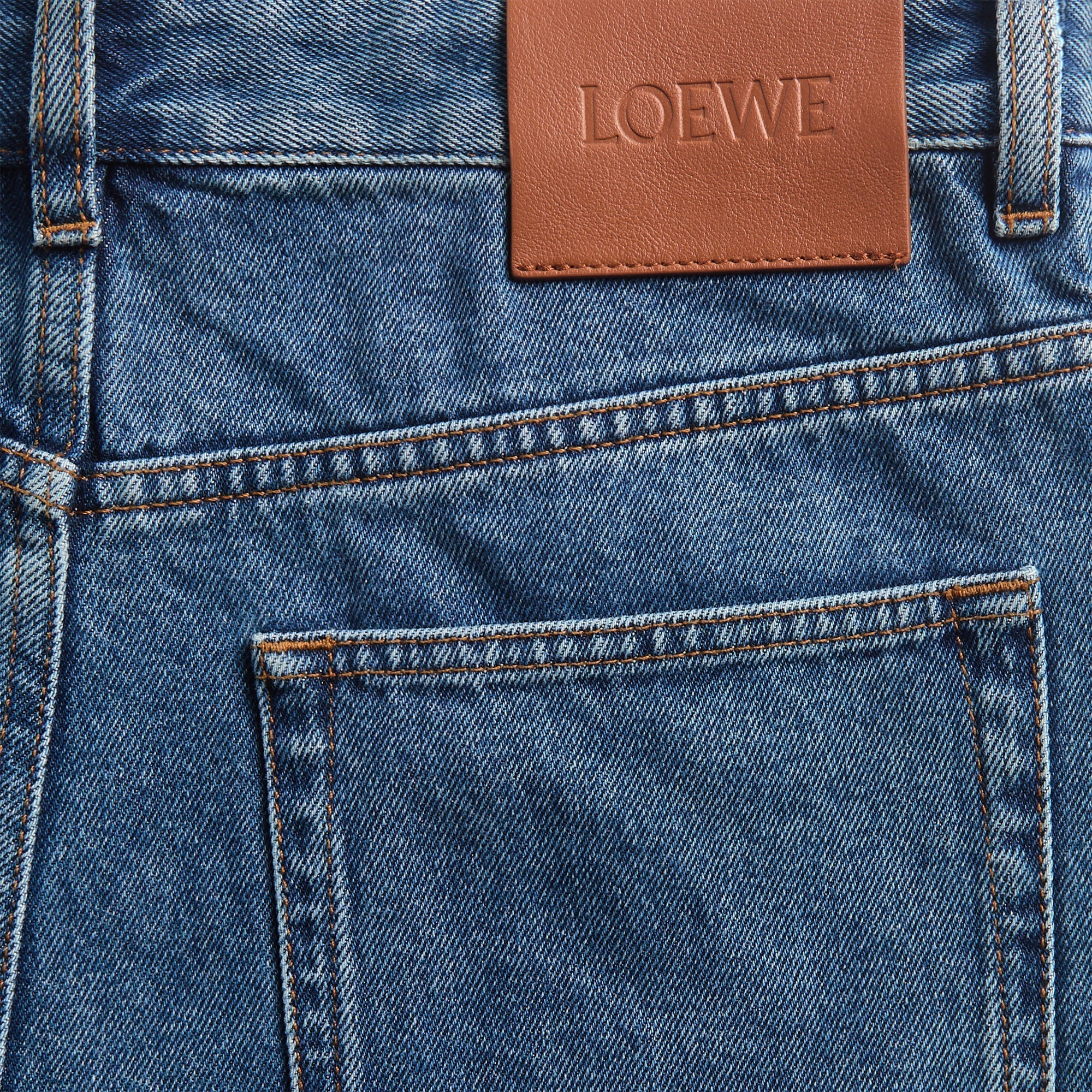 Loewe Anagram Baggy Jeans - Jeans Blue - Image 3