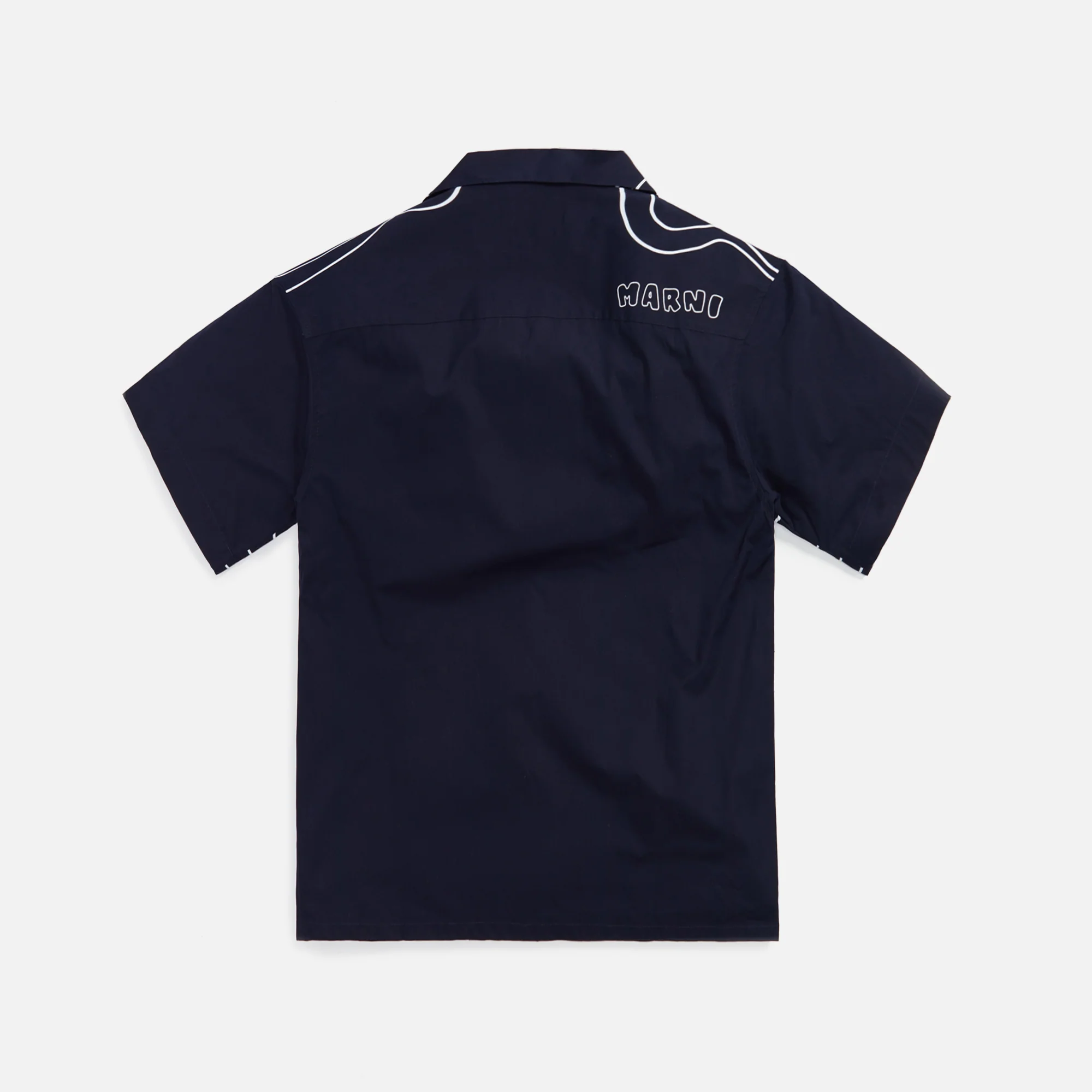 Marni S/S Bowling Shirt - Blueblack - Image 2