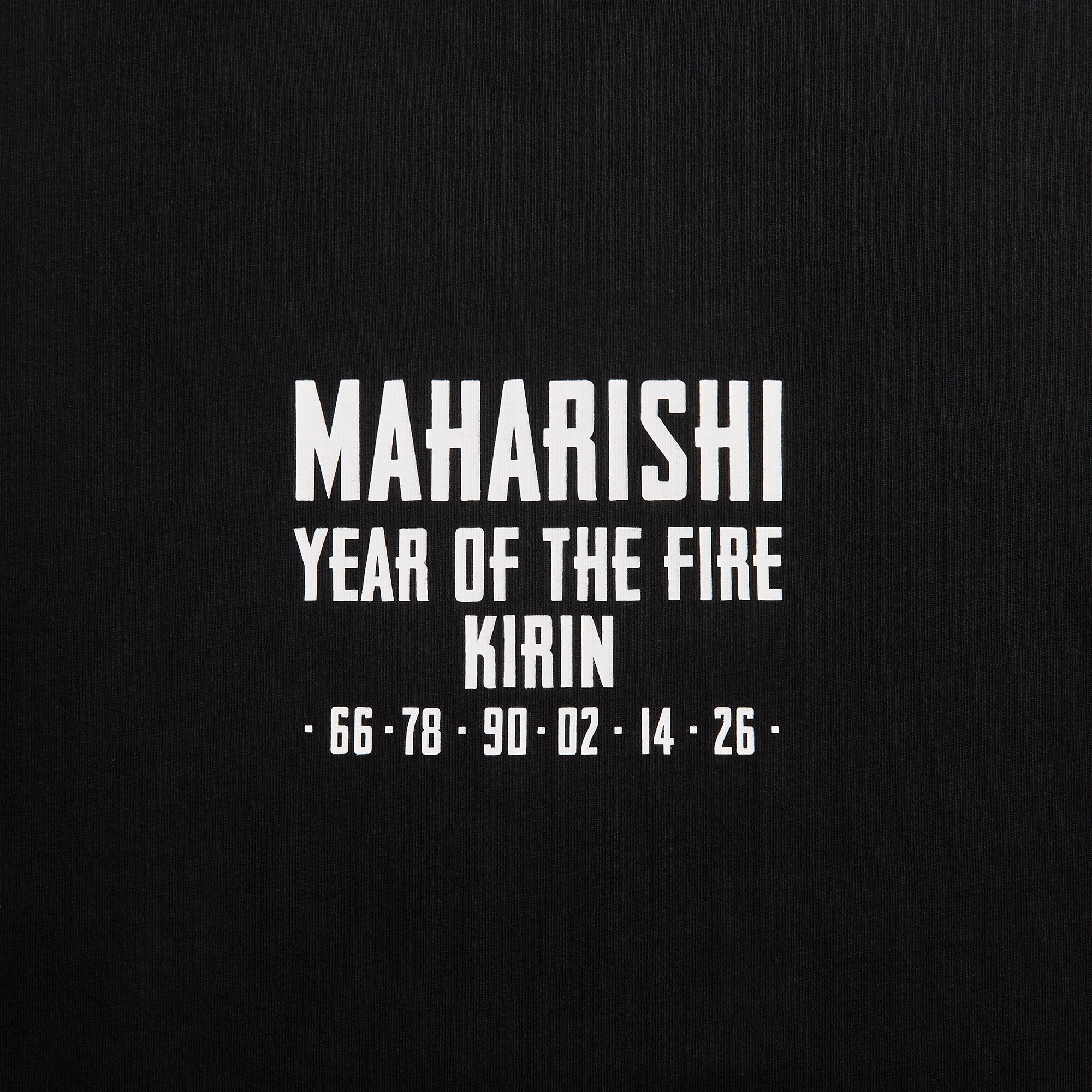 Maharishi 7238 Paper Cut Kirin Tee - Black - Image 3