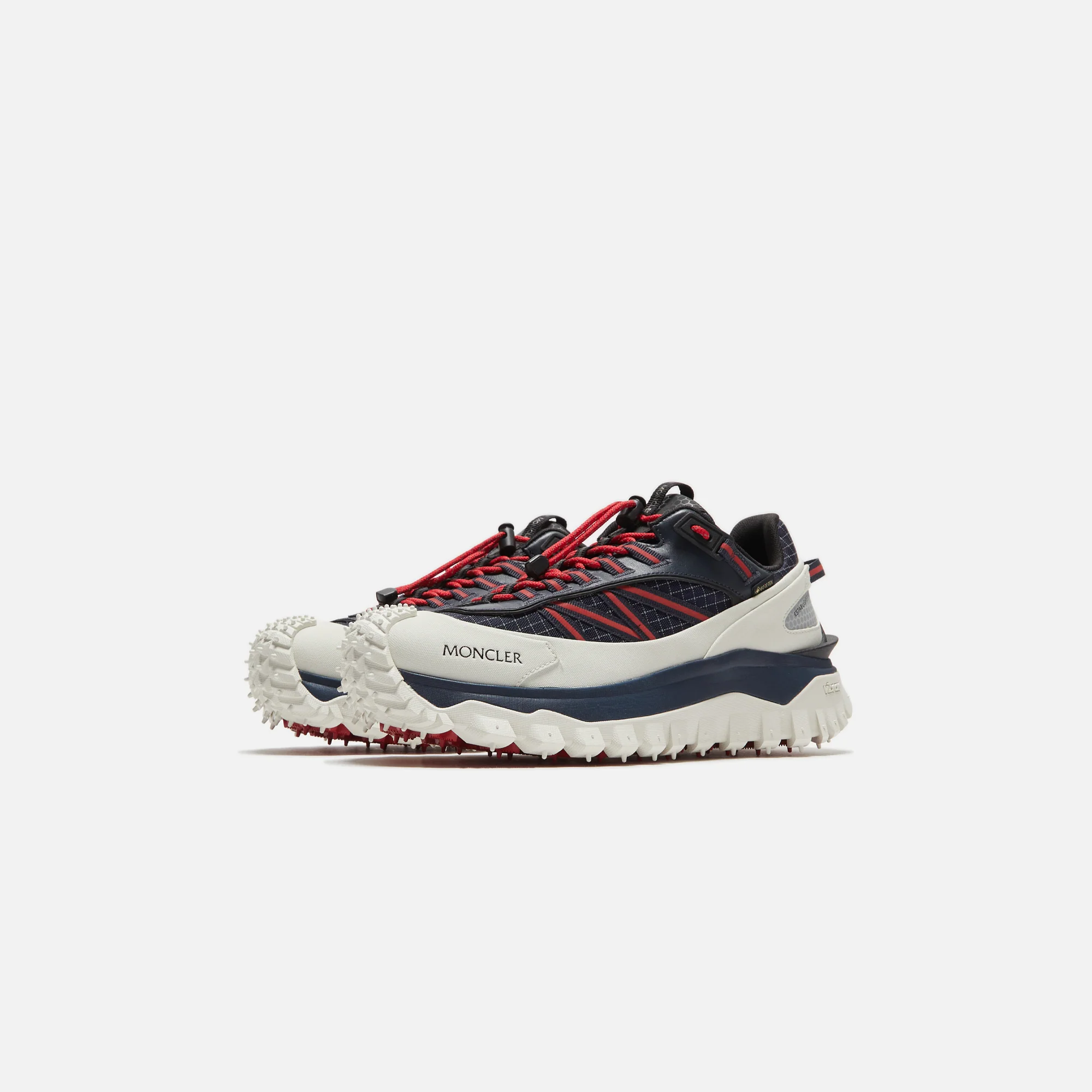 Moncler Trailgrip GTX Low Top Sneakers - Navy / White / Red - Image 2