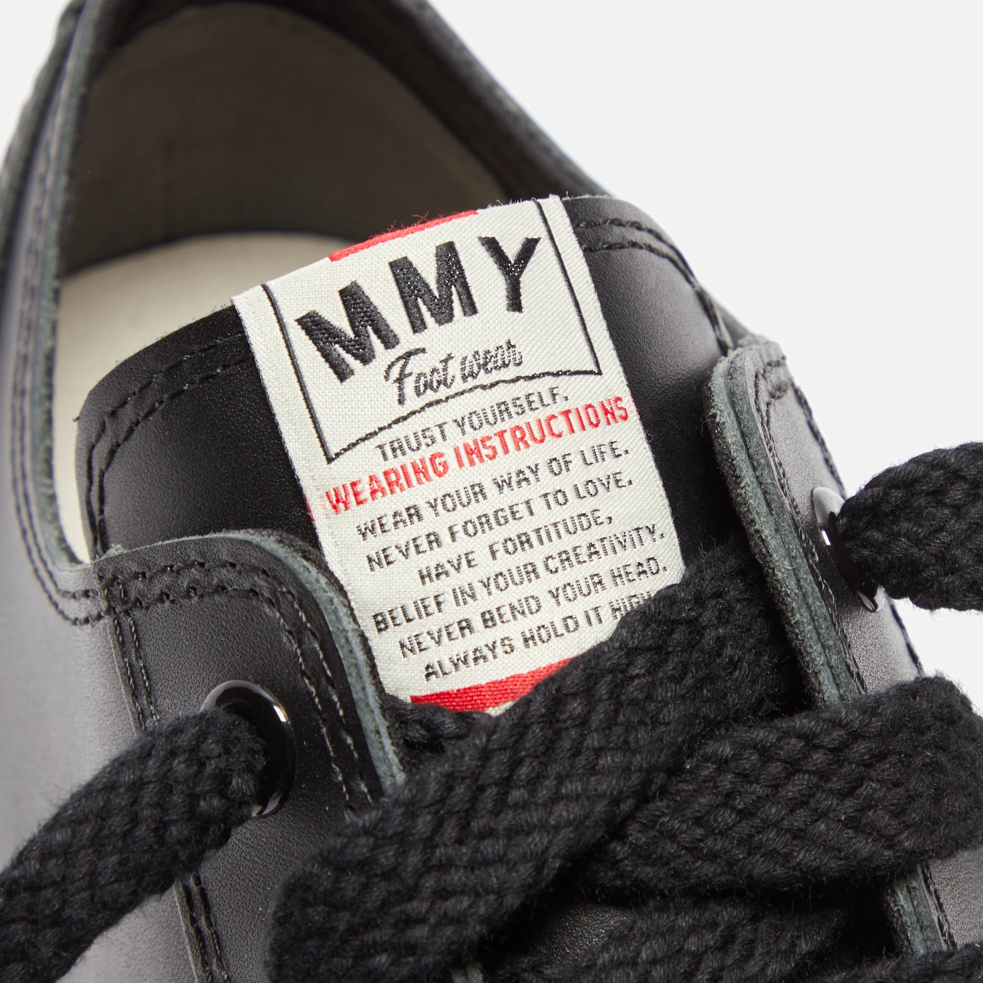 Mihara Yasuhiro Peterson 23 Low OG Sole Leather - Black - Image 5