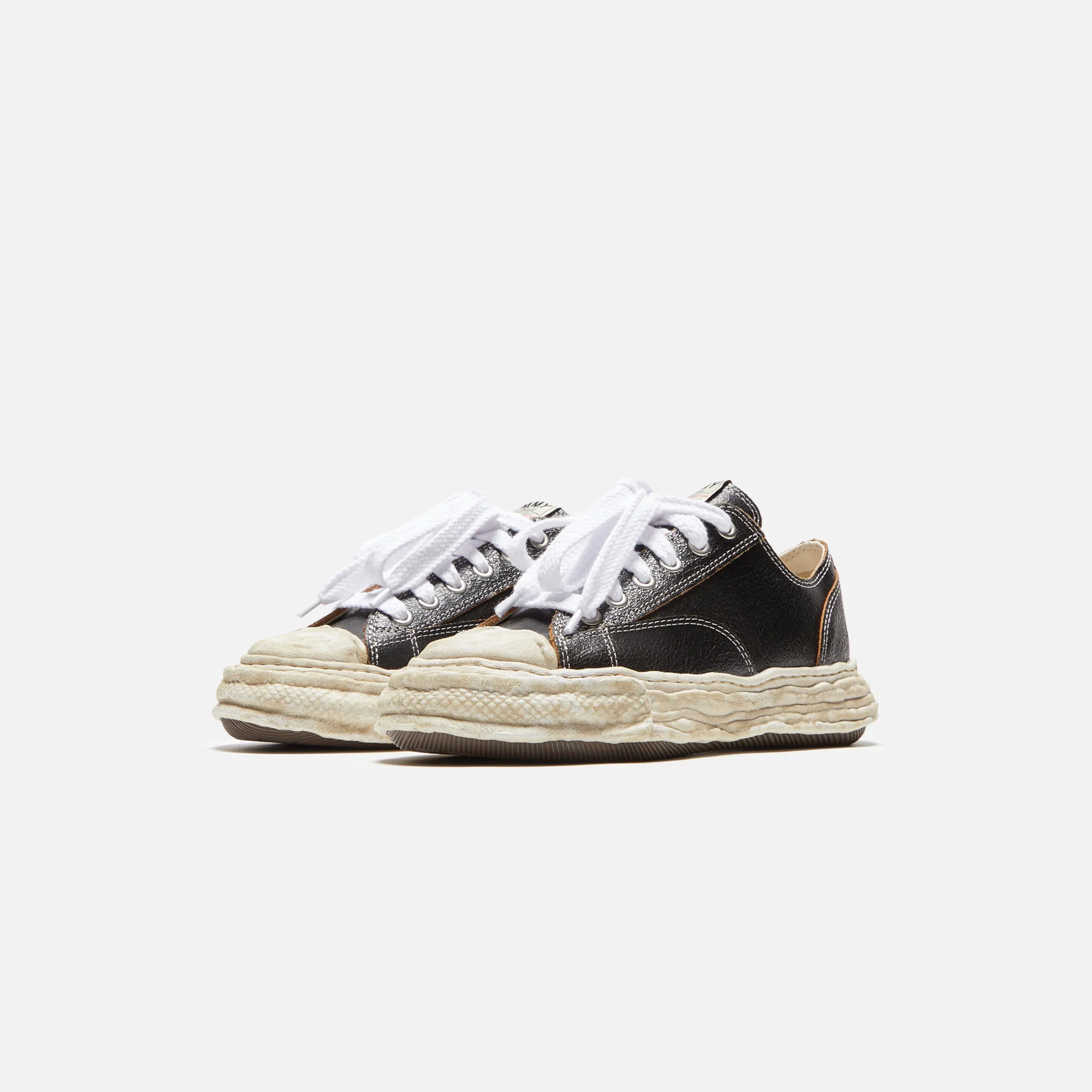Mihara Yasuhiro Peterson Low 23 Cracking Leather - Black - Image 2